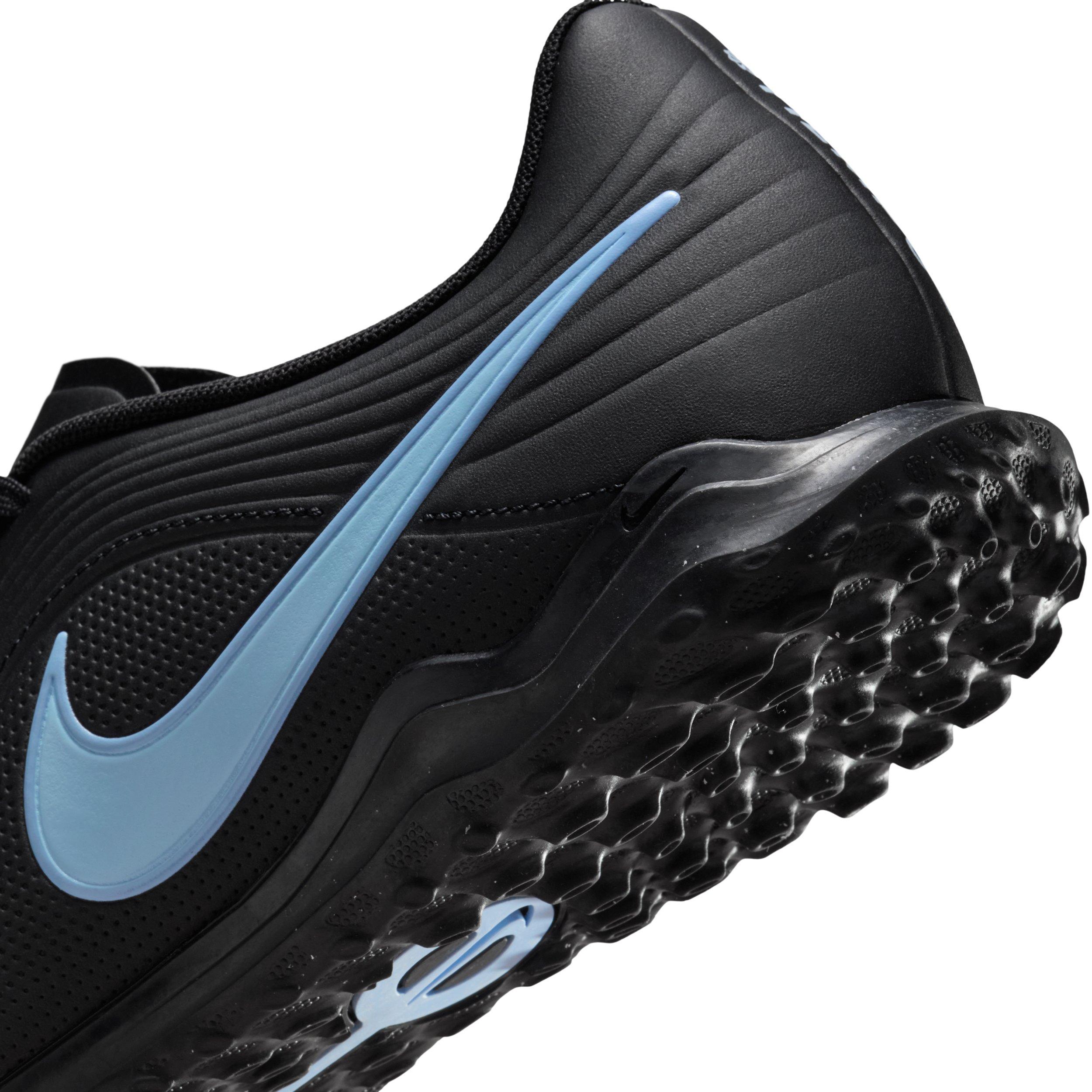 Nike Tiempo Maestro Club Turf "Black/Ice Blue" Men's Soccer Shoe - BLACK/BLUE Thumbnail View 8