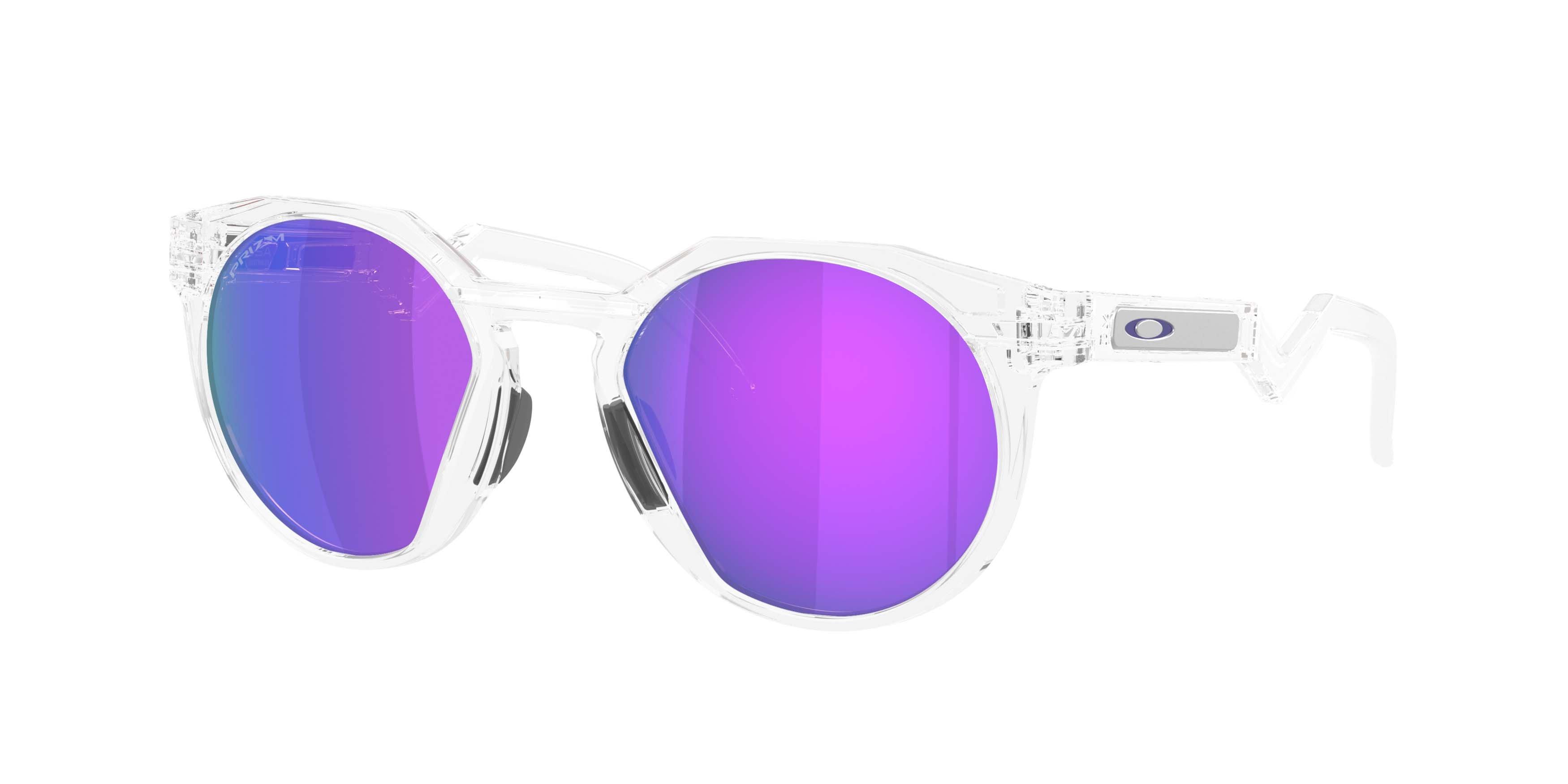 Oakley HSTN Prizm Violet Sunglasses - Clear - CLEAR/PURPLE