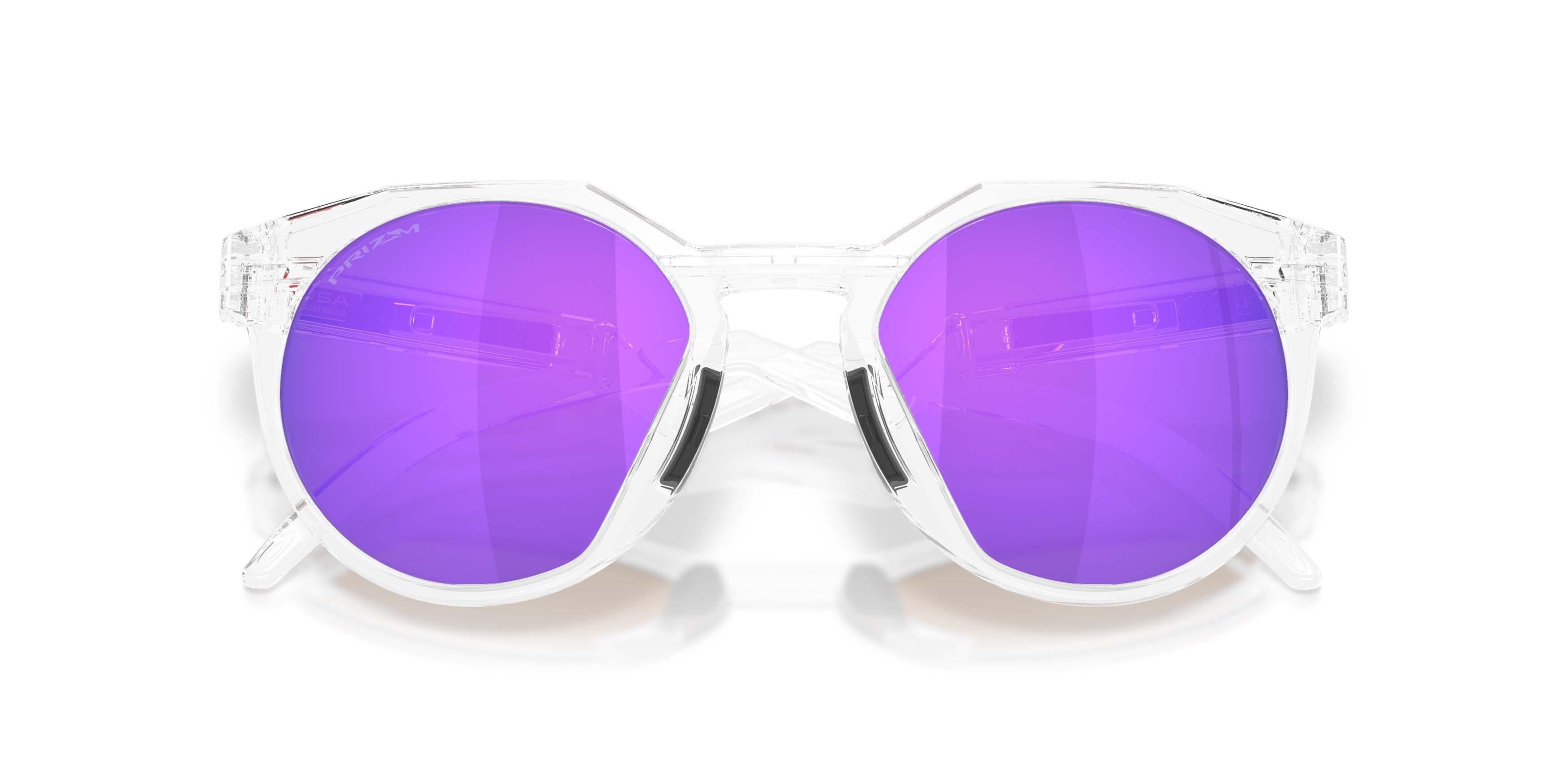 Oakley HSTN Prizm Violet Sunglasses - Clear - CLEAR/PURPLE