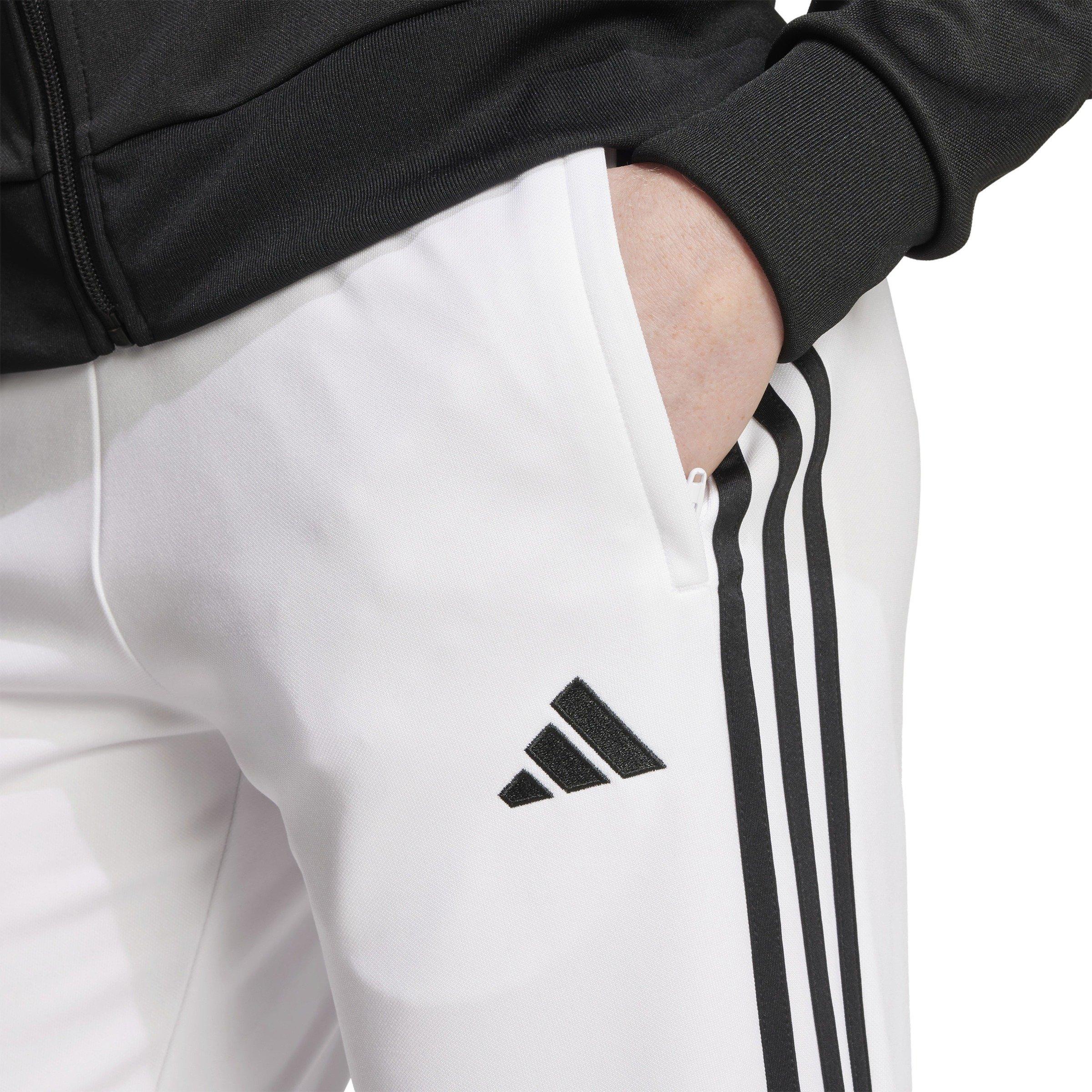 adidas Women's Tiro 25 Essentials Training Tracksuit Bottoms - White/Black - WHITE/BLACK Thumbnail View 3