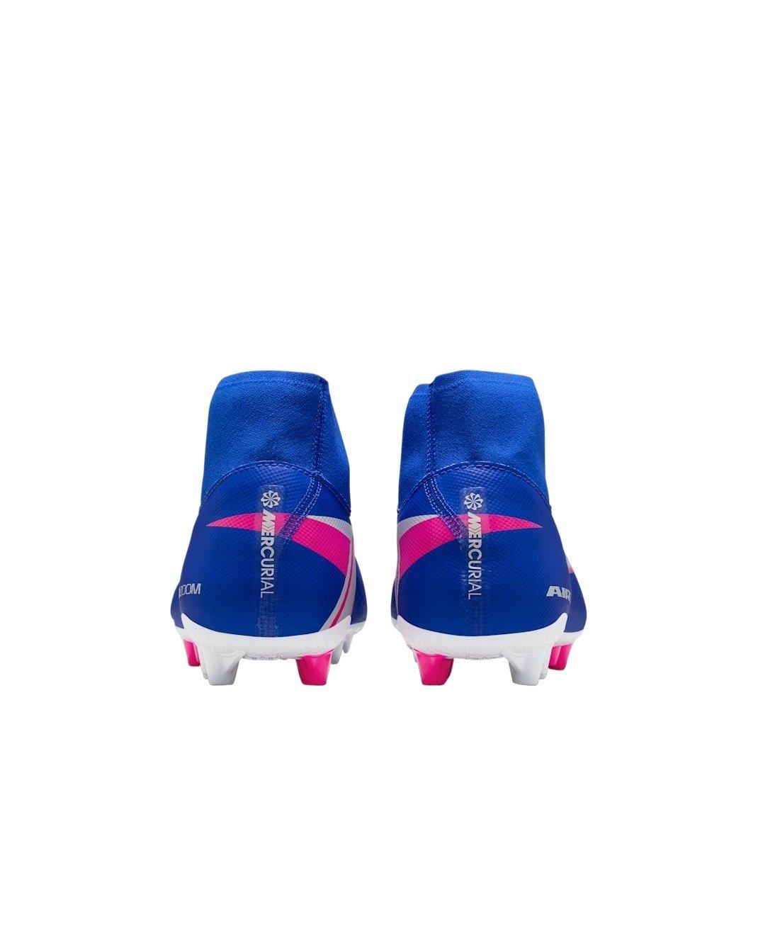 Nike Mercurial Superfly 10 Academy AG "Racer Blue/White" Men's Soccer Cleat - BLUE/WHITE Thumbnail View 4