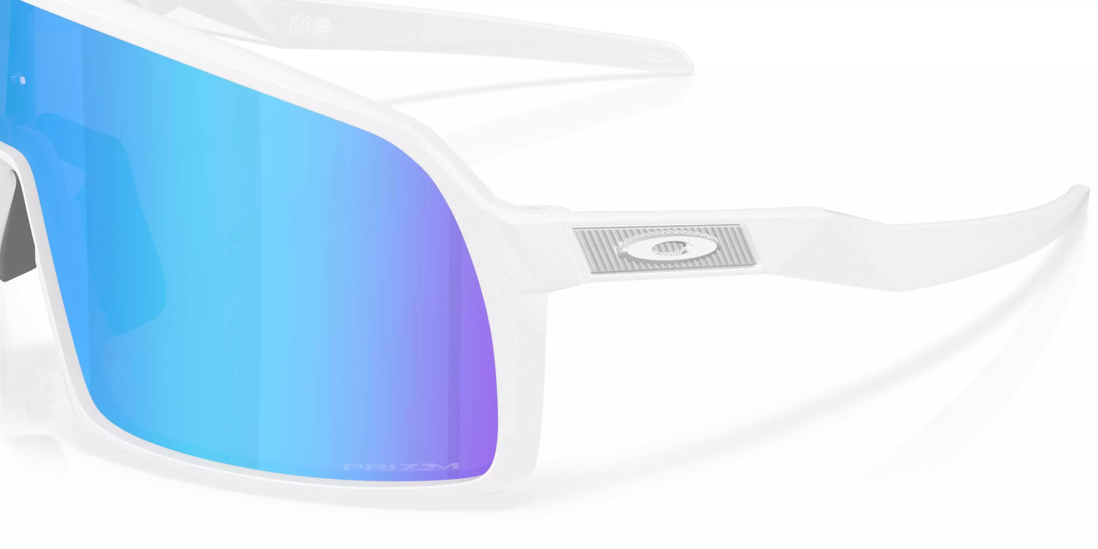 Oakley Sutro S Prizm Sapphire Sunglasses - Matte White - WHITE/BLUE