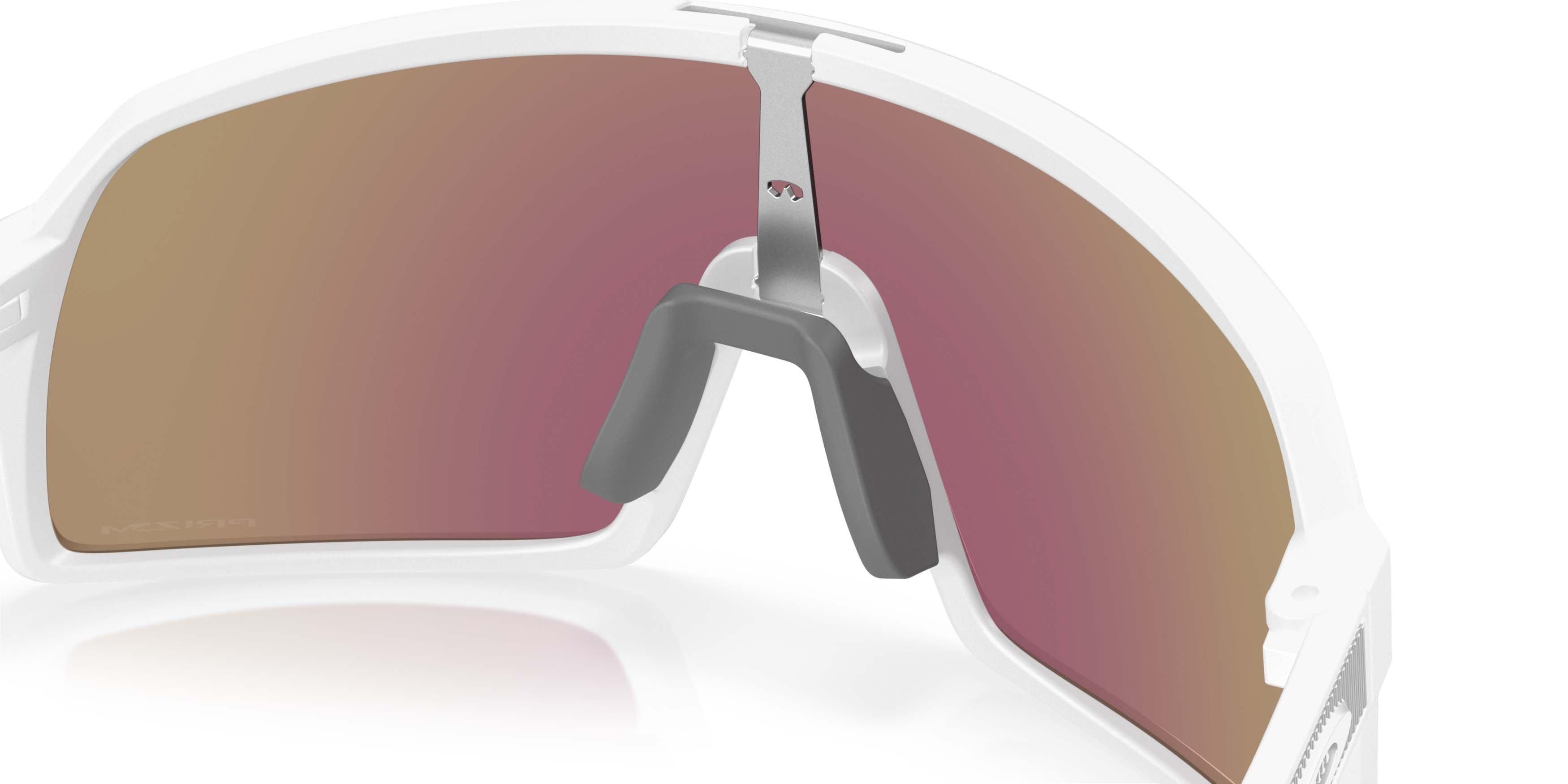 Oakley Sutro S Prizm Sapphire Sunglasses - Matte White - WHITE/BLUE