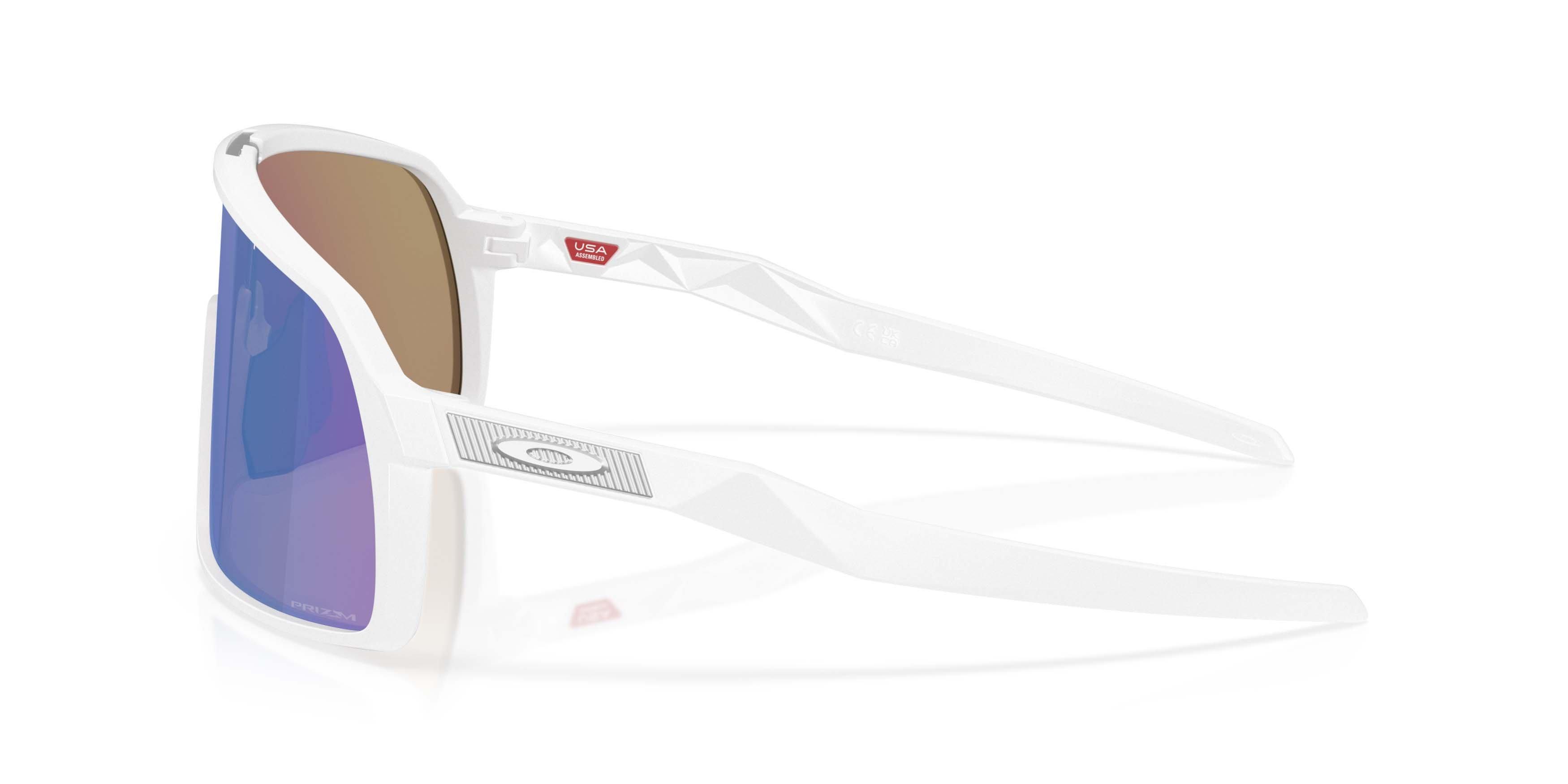 Oakley Sutro S Prizm Sapphire Sunglasses - Matte White - WHITE/BLUE