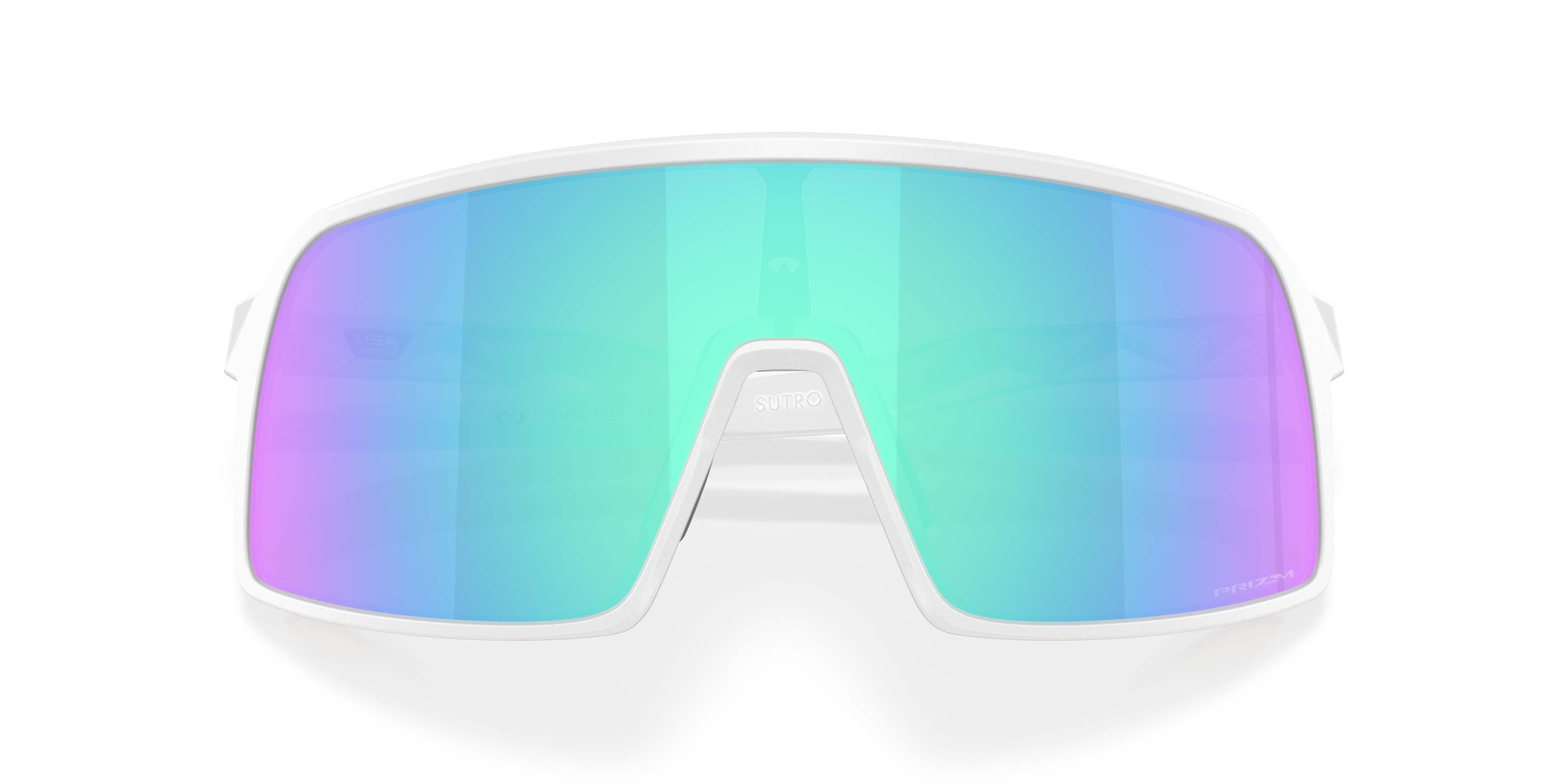 Oakley Sutro S Prizm Sapphire Sunglasses - Matte White - WHITE/BLUE