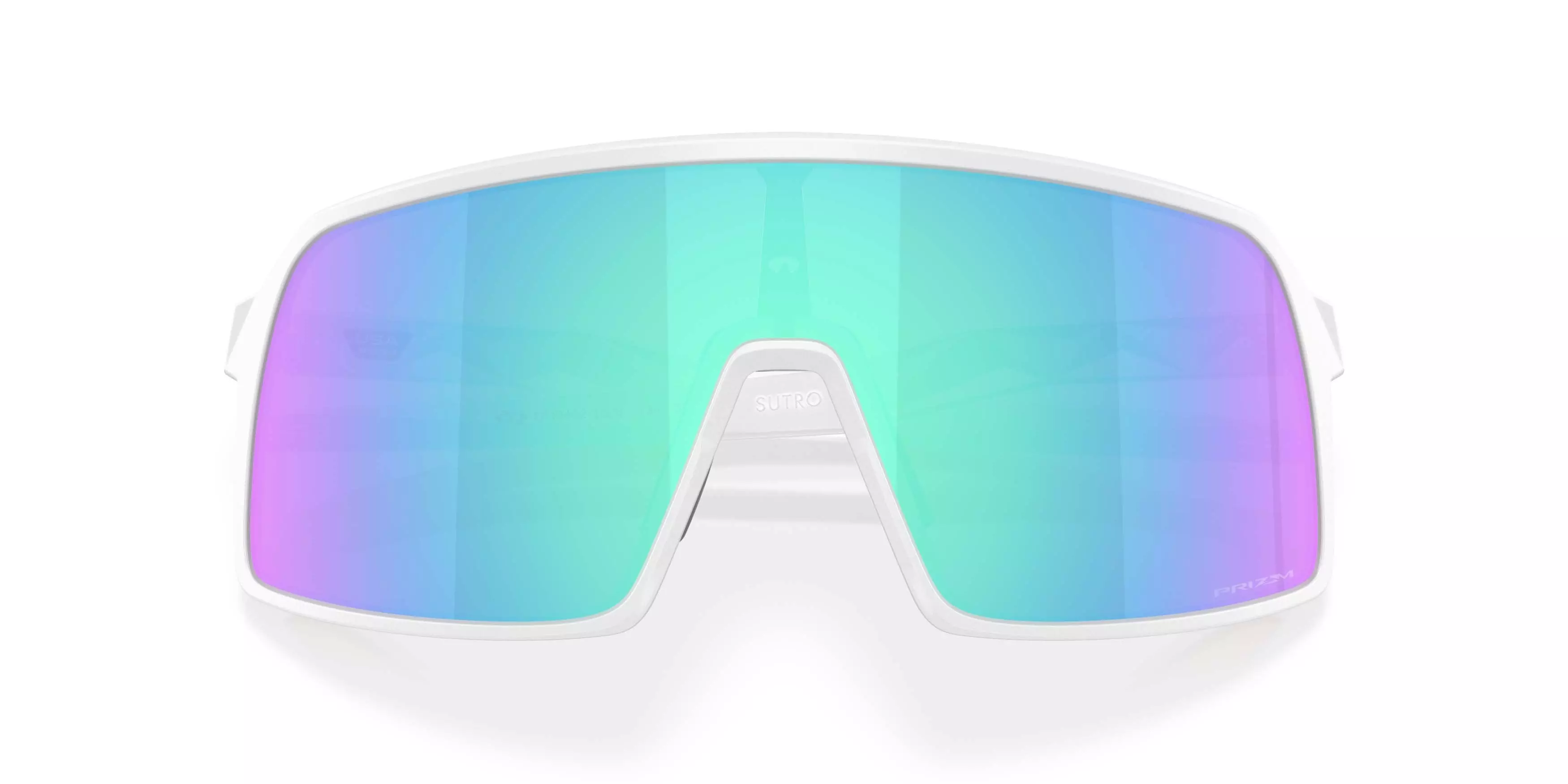Oakley Sutro S Prizm Sapphire Sunglasses - Matte White - WHITE/BLUE