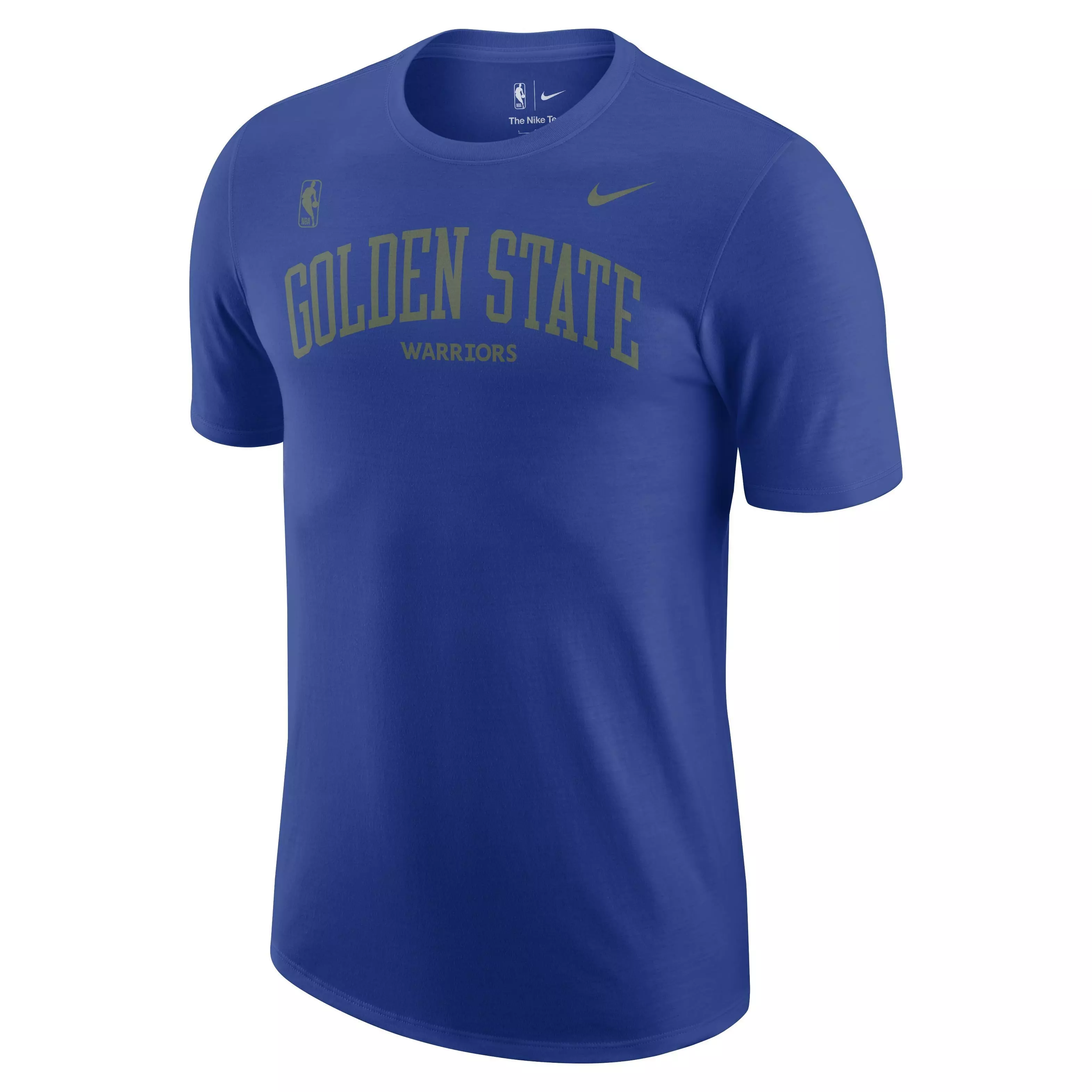 Nike Men's Golden State Warriors Courtside Max 90 NBA T-Shirt-Blue - BLUE