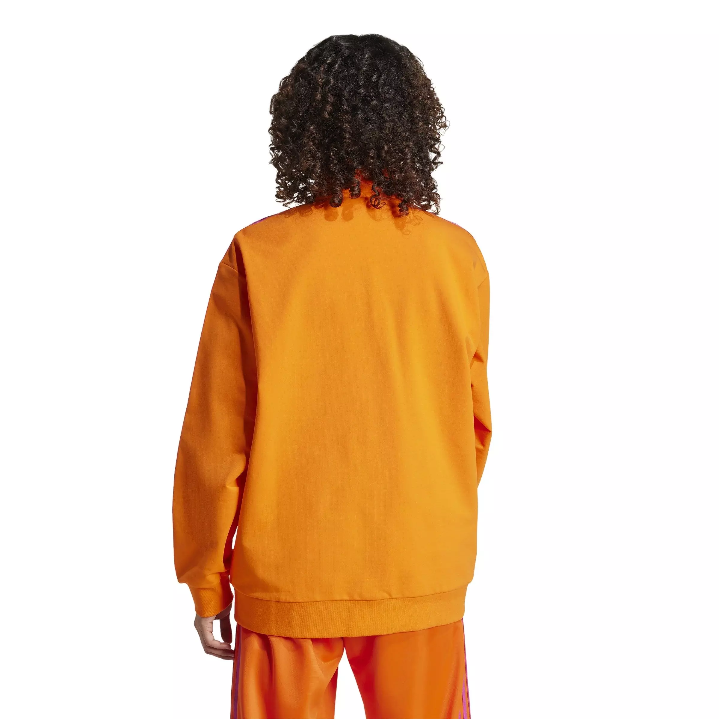 adidas Originals Women's Colorblock Track Top -Orange - ORANGE
