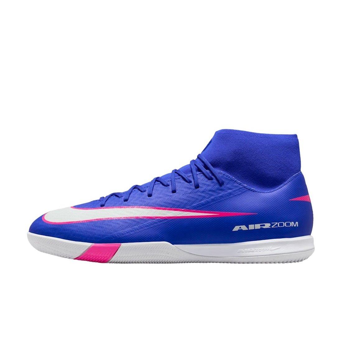 Nike Mercurial Superfly 10 Academy IC "Racer Blue/White" Men's Soccer Shoe - BLUE/WHITE Thumbnail View 2