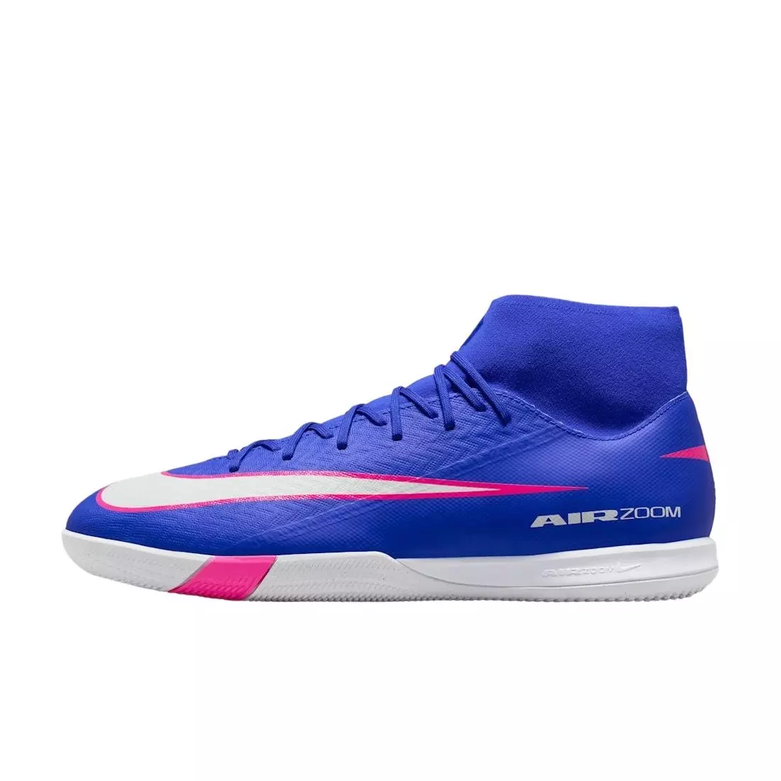 Nike Mercurial Superfly 10 Academy IC "Racer Blue/White" Men's Soccer Shoe - BLUE/WHITE