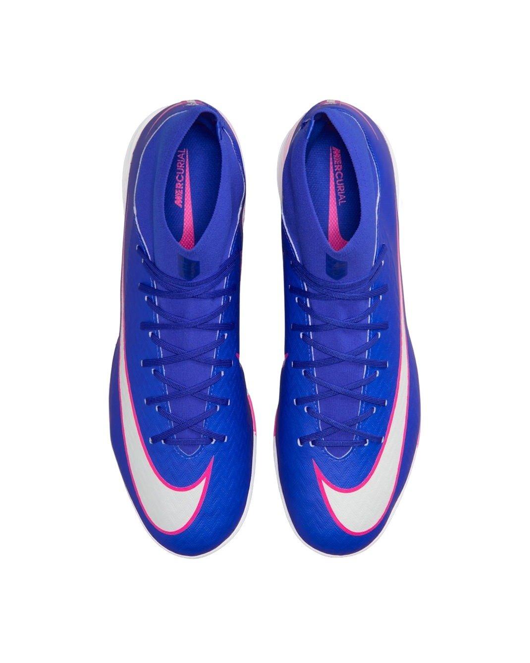 Nike Mercurial Superfly 10 Academy IC "Racer Blue/White" Men's Soccer Shoe - BLUE/WHITE Thumbnail View 3