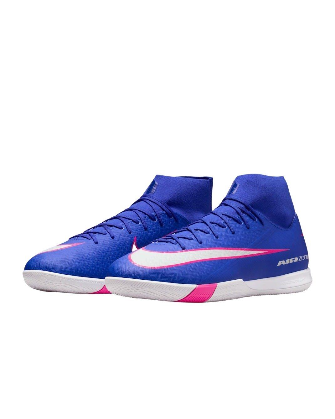 Nike Mercurial Superfly 10 Academy IC "Racer Blue/White" Men's Soccer Shoe - BLUE/WHITE Thumbnail View 4