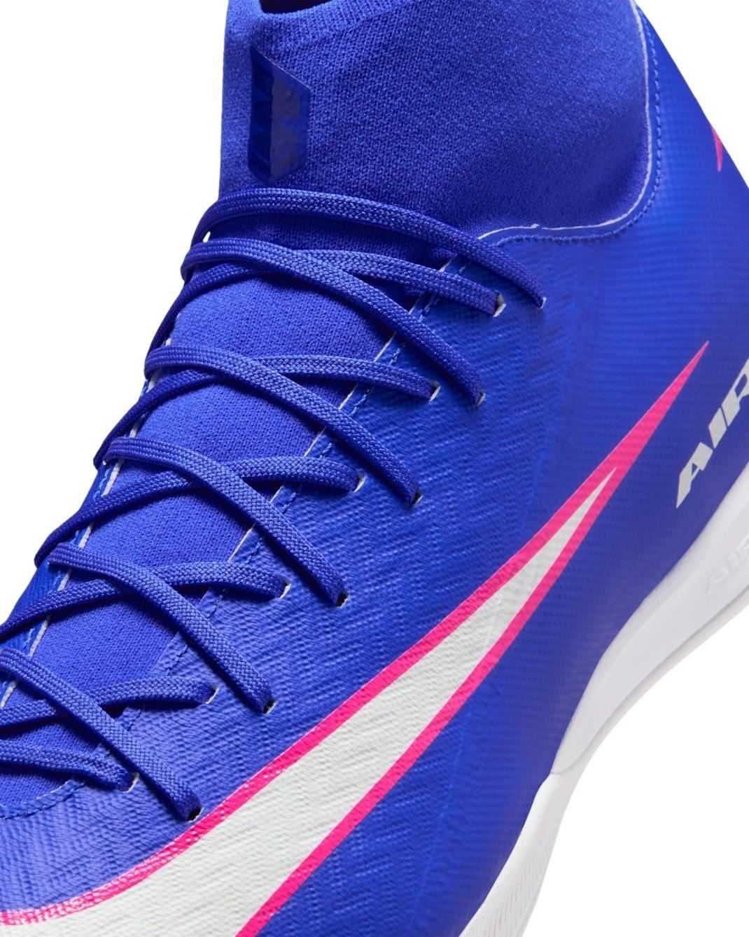 Nike Mercurial Superfly 10 Academy IC "Racer Blue/White" Men's Soccer Shoe - BLUE/WHITE Thumbnail View 6