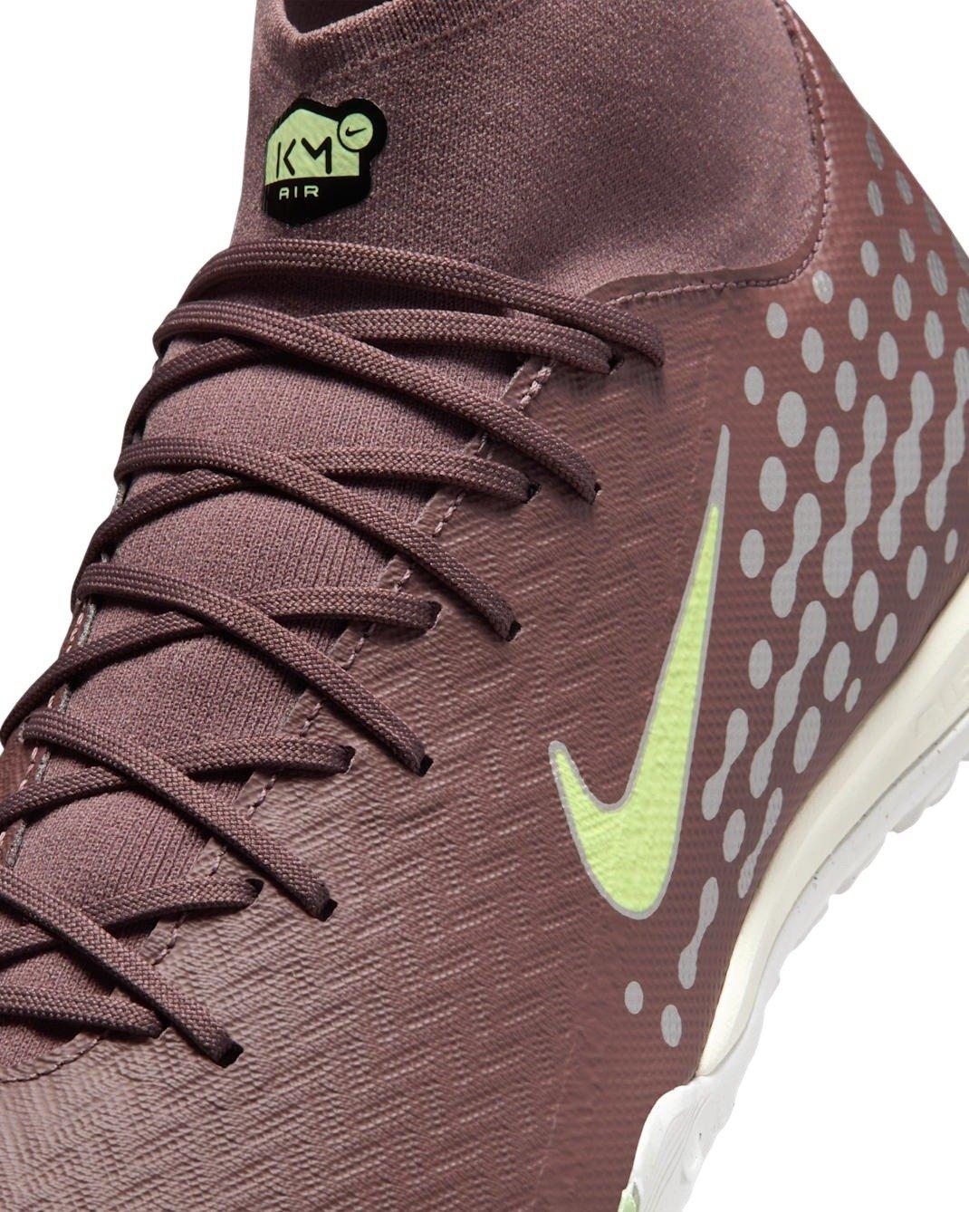 Nike Mercurial Superfly 10 Academy KM Turf "Plum Eclipse/Metallic Silver" Men's Soccer Shoe - PLUM/SILVER