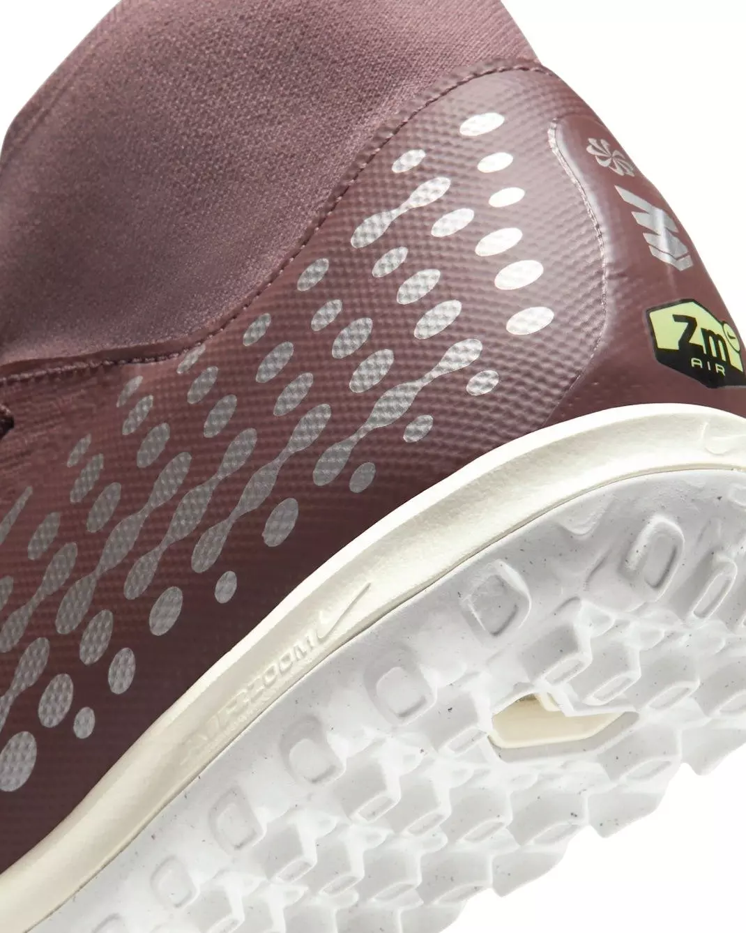 Nike Mercurial Superfly 10 Academy KM Turf "Plum Eclipse/Metallic Silver" Men's Soccer Shoe - PLUM/SILVER