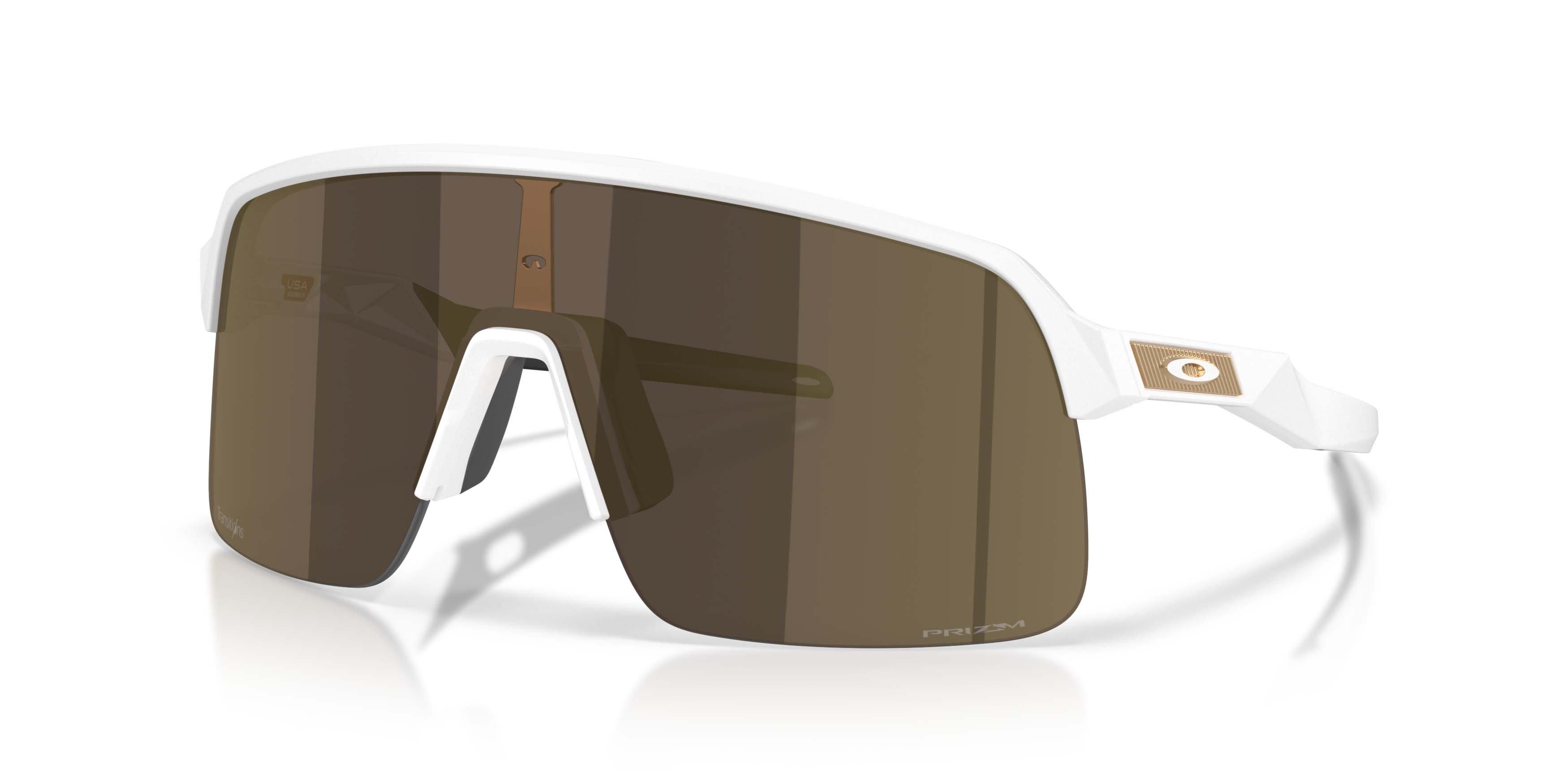 Oakley Sutro Lite Prizm Pyrite Transitions Sunglasses - Matte White - WHITE