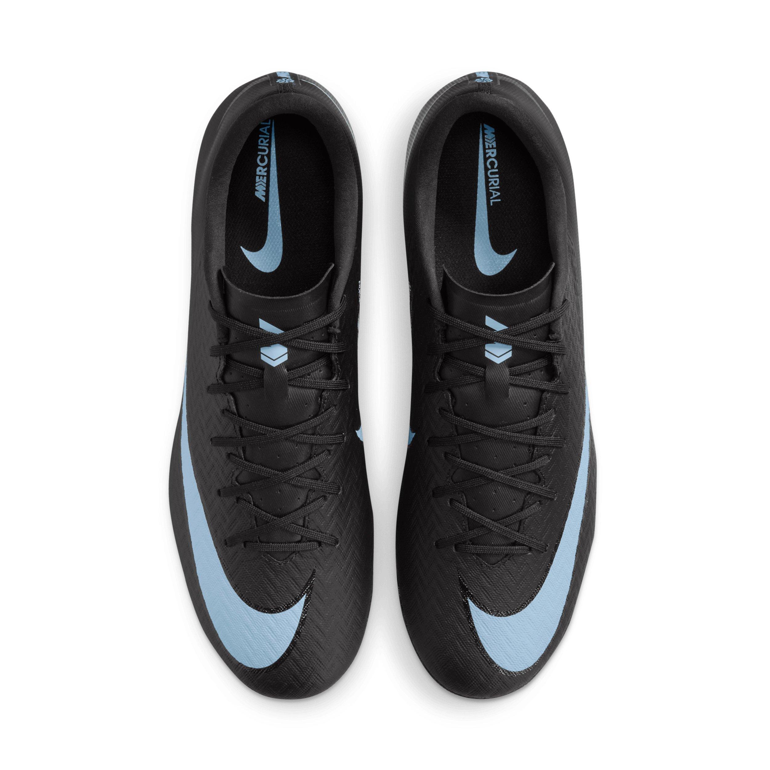 Nike Mercurial Vapor 16 Academy AG "Black/Ice Blue" Men's Soccer Cleat - BLACK/BLUE Thumbnail View 4