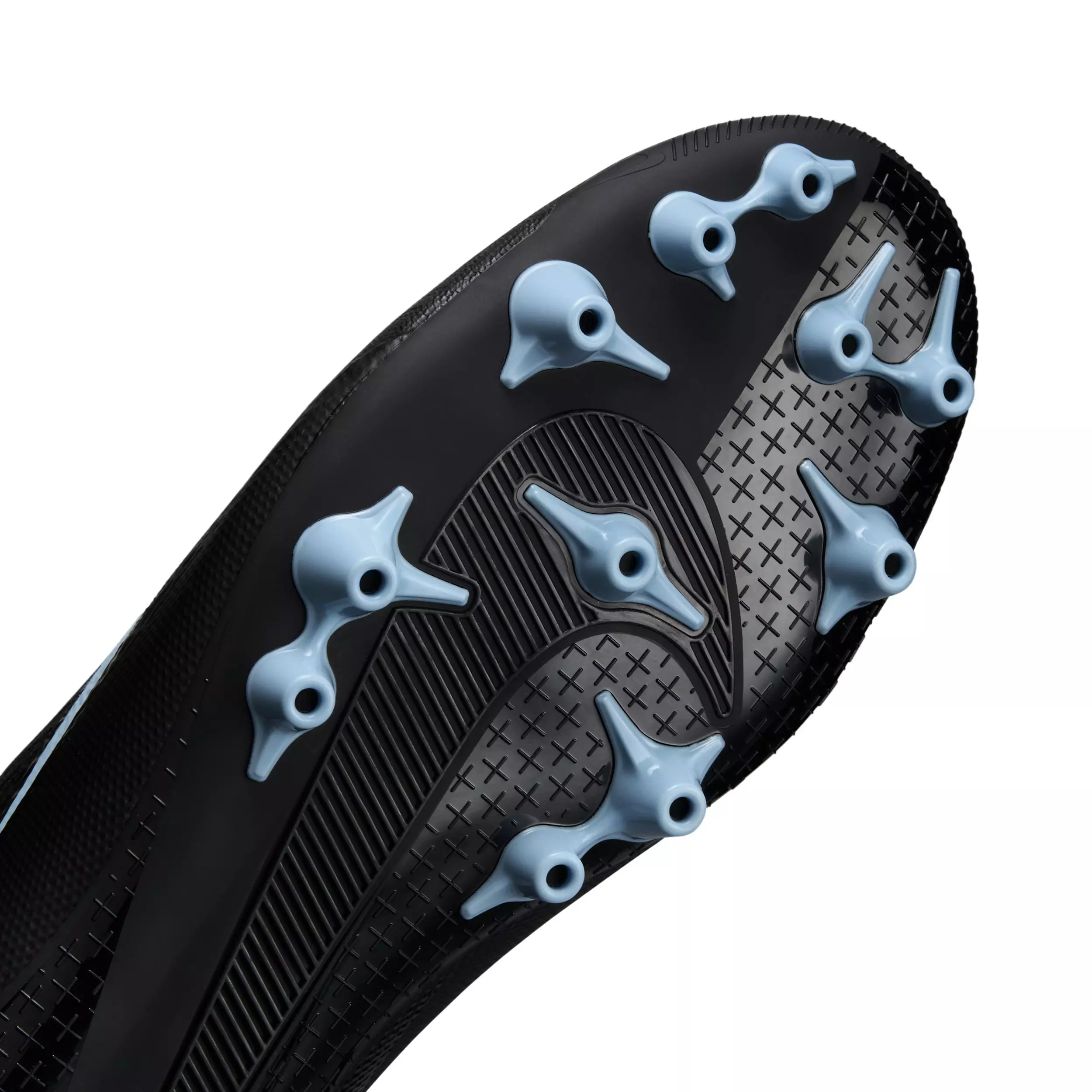 Nike Mercurial Vapor 16 Academy AG "Black/Ice Blue" Men's Soccer Cleat - BLACK/BLUE