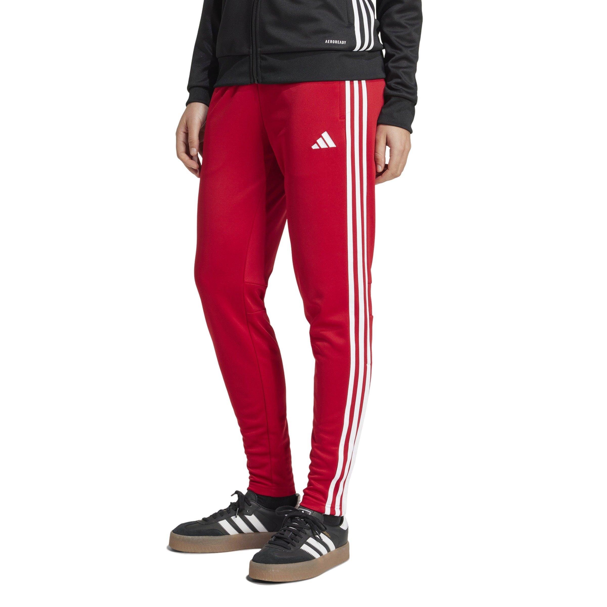 adidas Women's Tiro 25 Essentials Training Tracksuit Bottoms -Red/White - RED/WHITE Thumbnail View 1