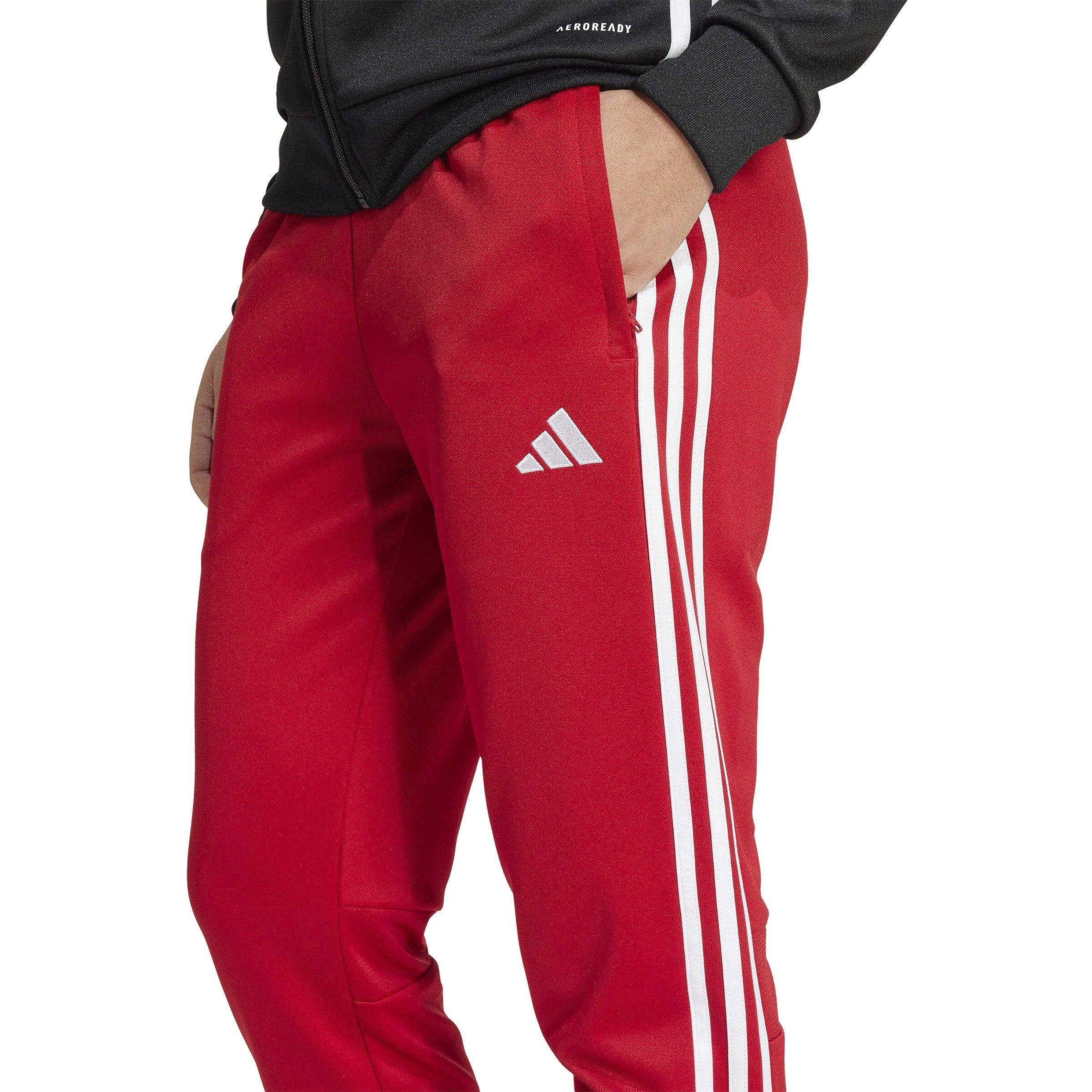 adidas Women's Tiro 25 Essentials Training Tracksuit Bottoms -Red/White - RED/WHITE Thumbnail View 3