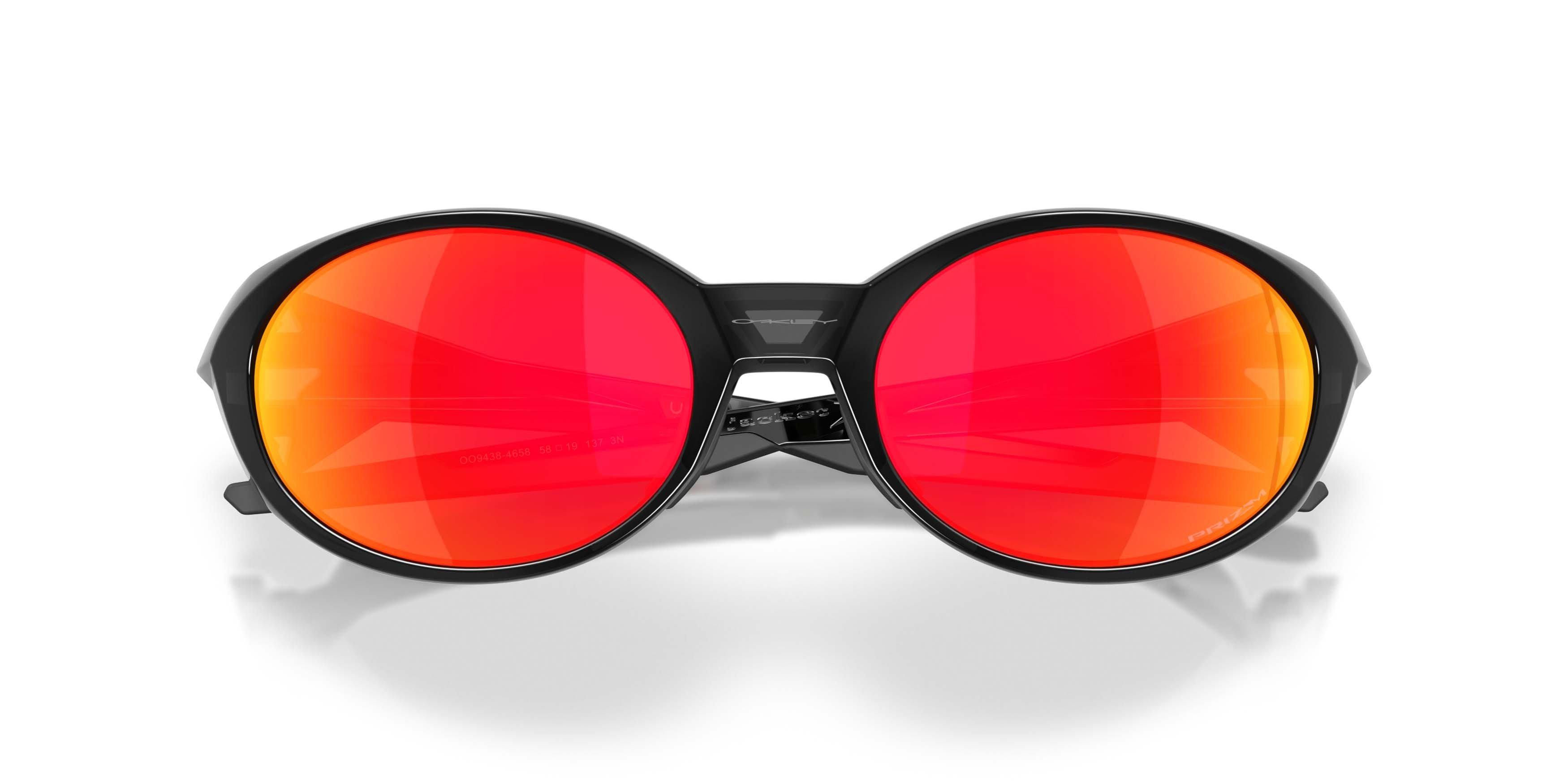 Oakley Eye Jacket Redux Prizm Ruby Sunglasses - Black Ink - BLACK/RED