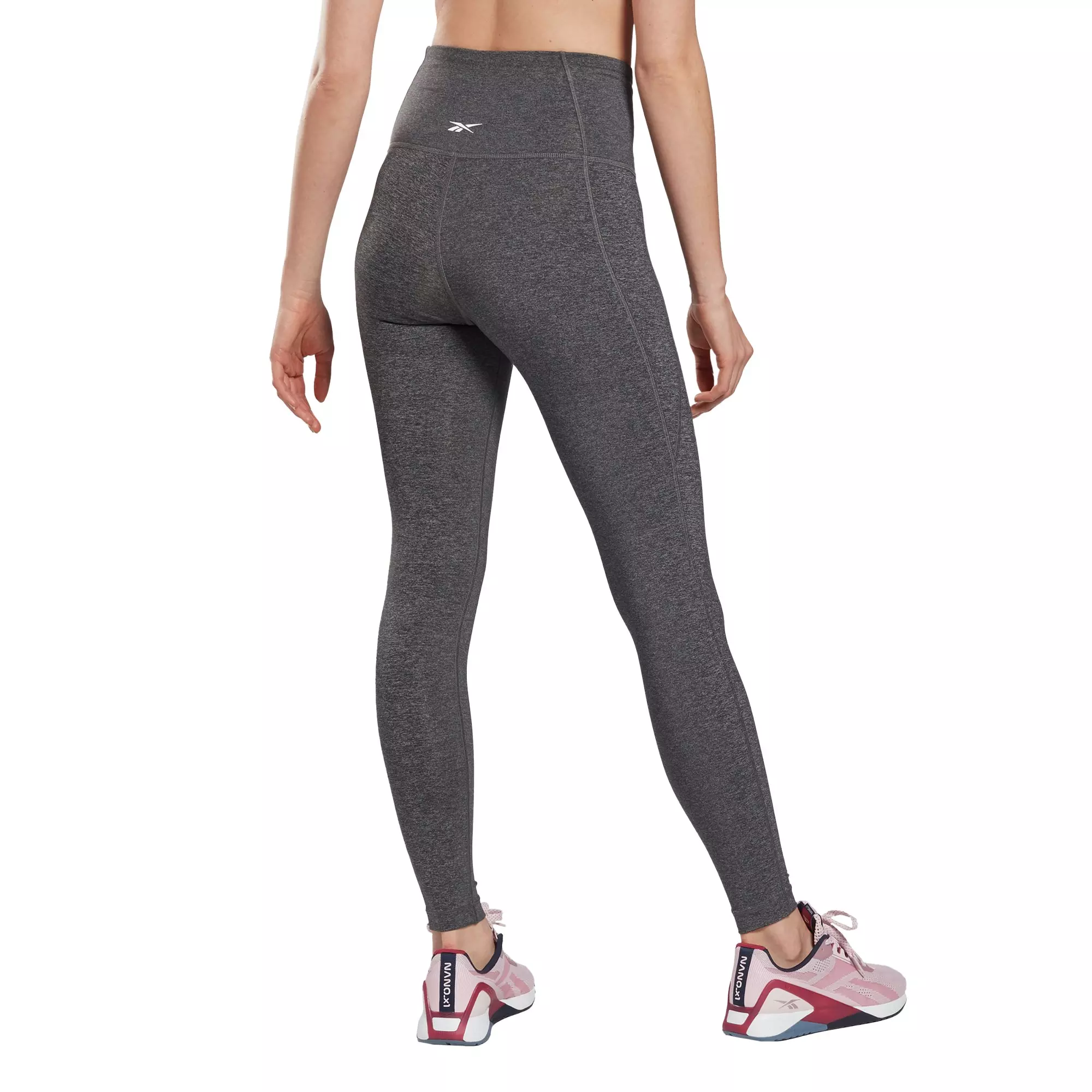 Reebok Women's Lux High-Rise Grey Leggings - GREY