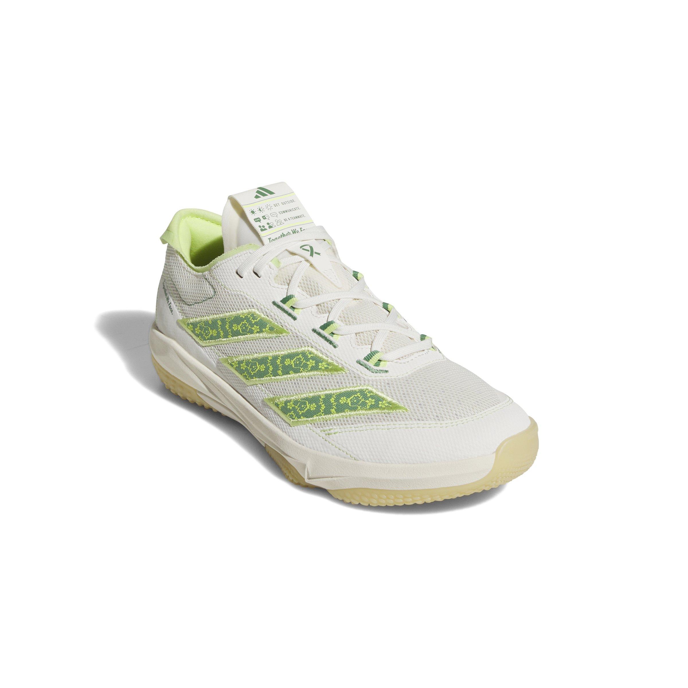 adidas Adizero Impact Turf "Off White/Preloved Green/Pulse Lime" Men's Baseball Shoe - OFF WHITE/GREEN/LIME Thumbnail View 3