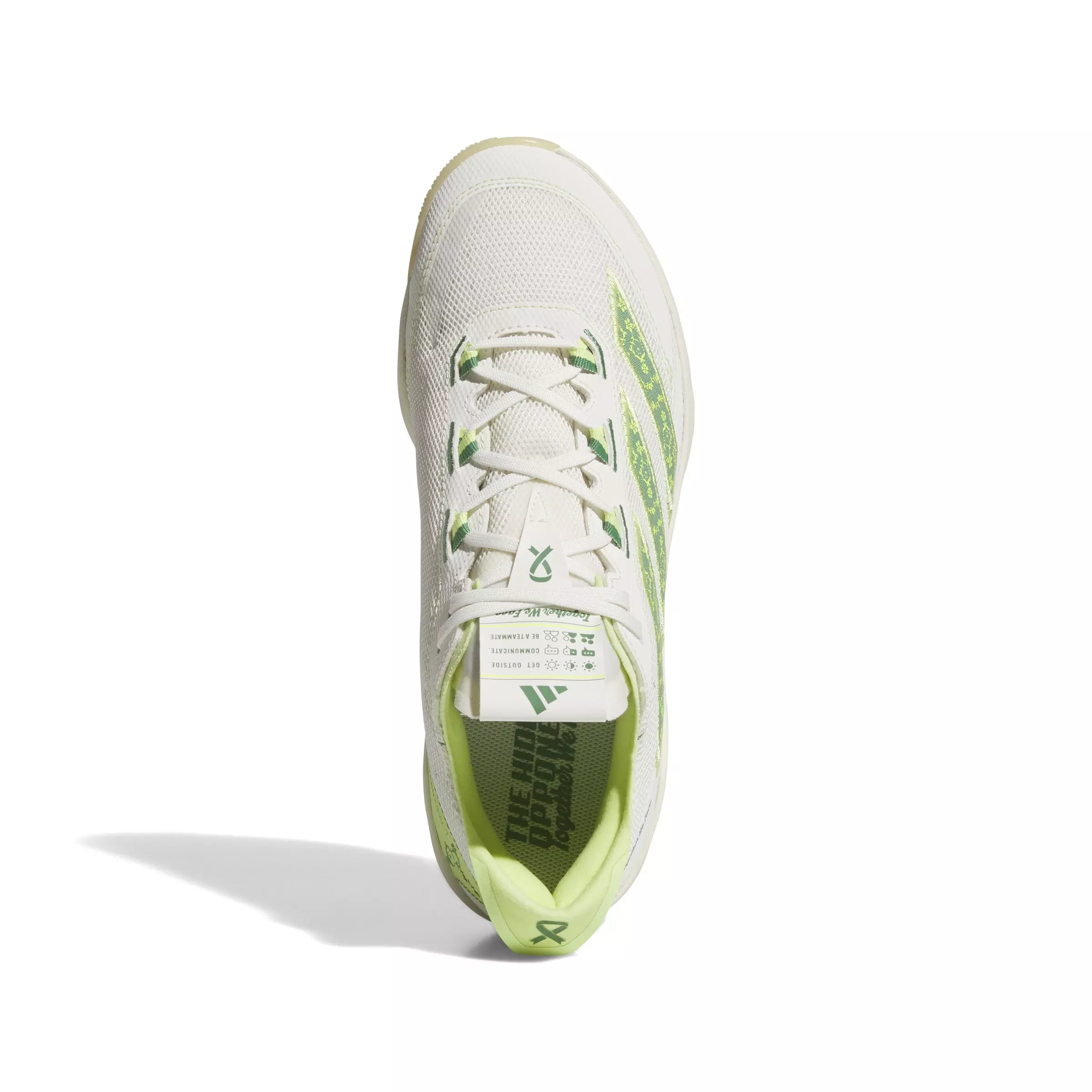 adidas Adizero Impact Turf "Off White/Preloved Green/Pulse Lime" Men's Baseball Shoe - OFF WHITE/GREEN/LIME