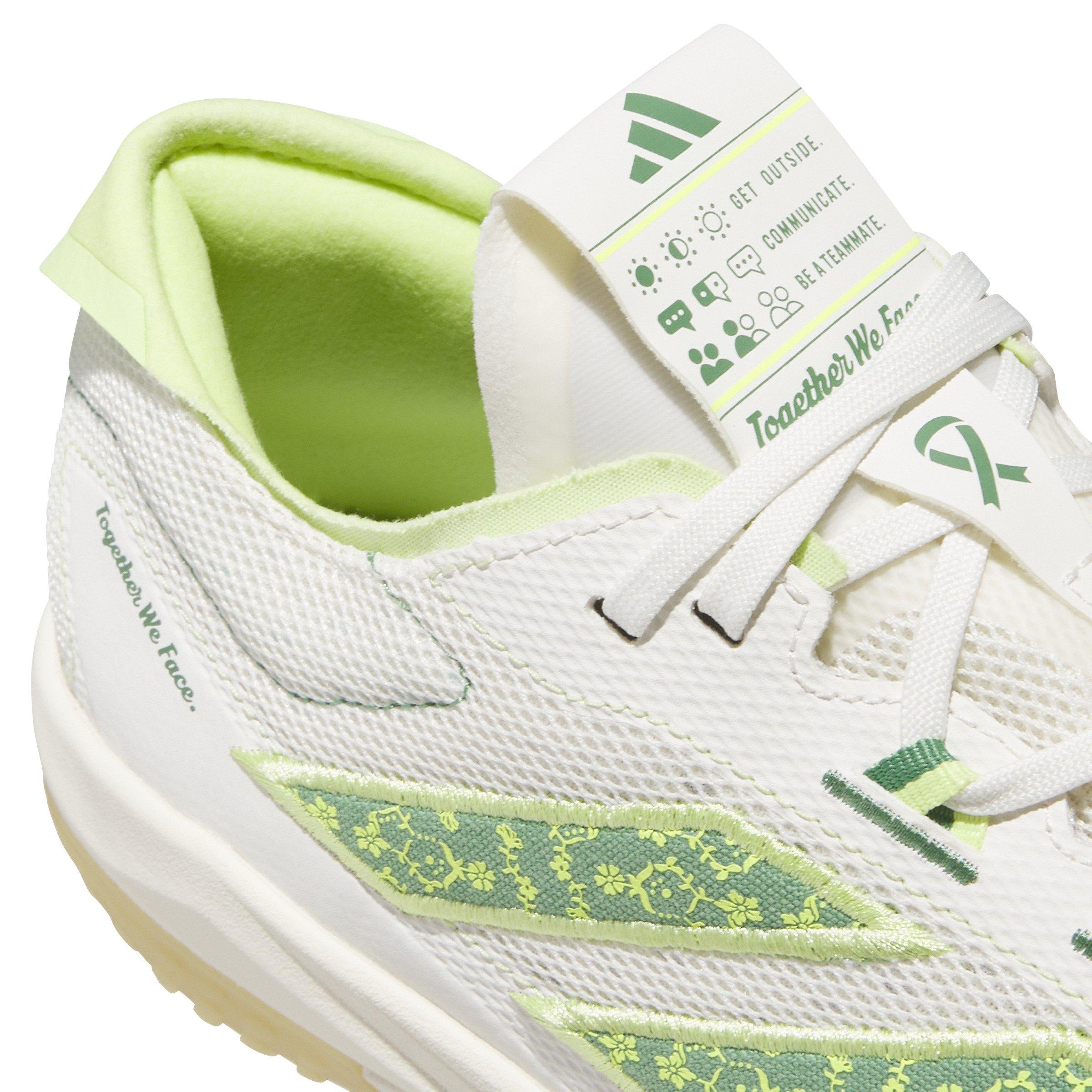 adidas Adizero Impact Turf "Off White/Preloved Green/Pulse Lime" Men's Baseball Shoe - OFF WHITE/GREEN/LIME Thumbnail View 7