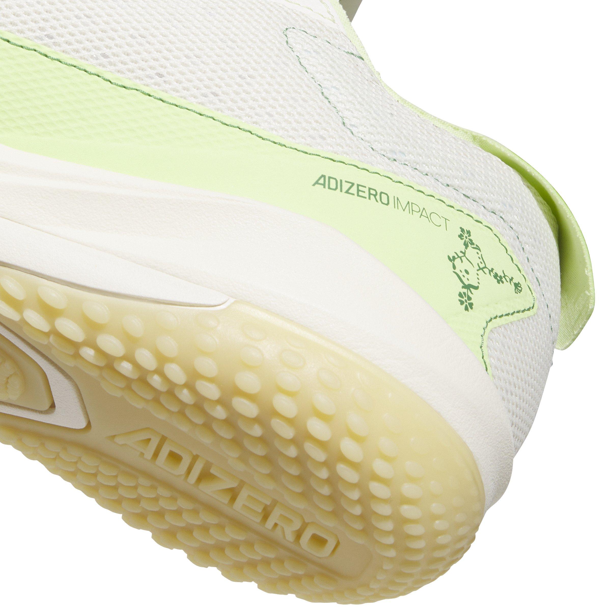 adidas Adizero Impact Turf "Off White/Preloved Green/Pulse Lime" Men's Baseball Shoe - OFF WHITE/GREEN/LIME Thumbnail View 8