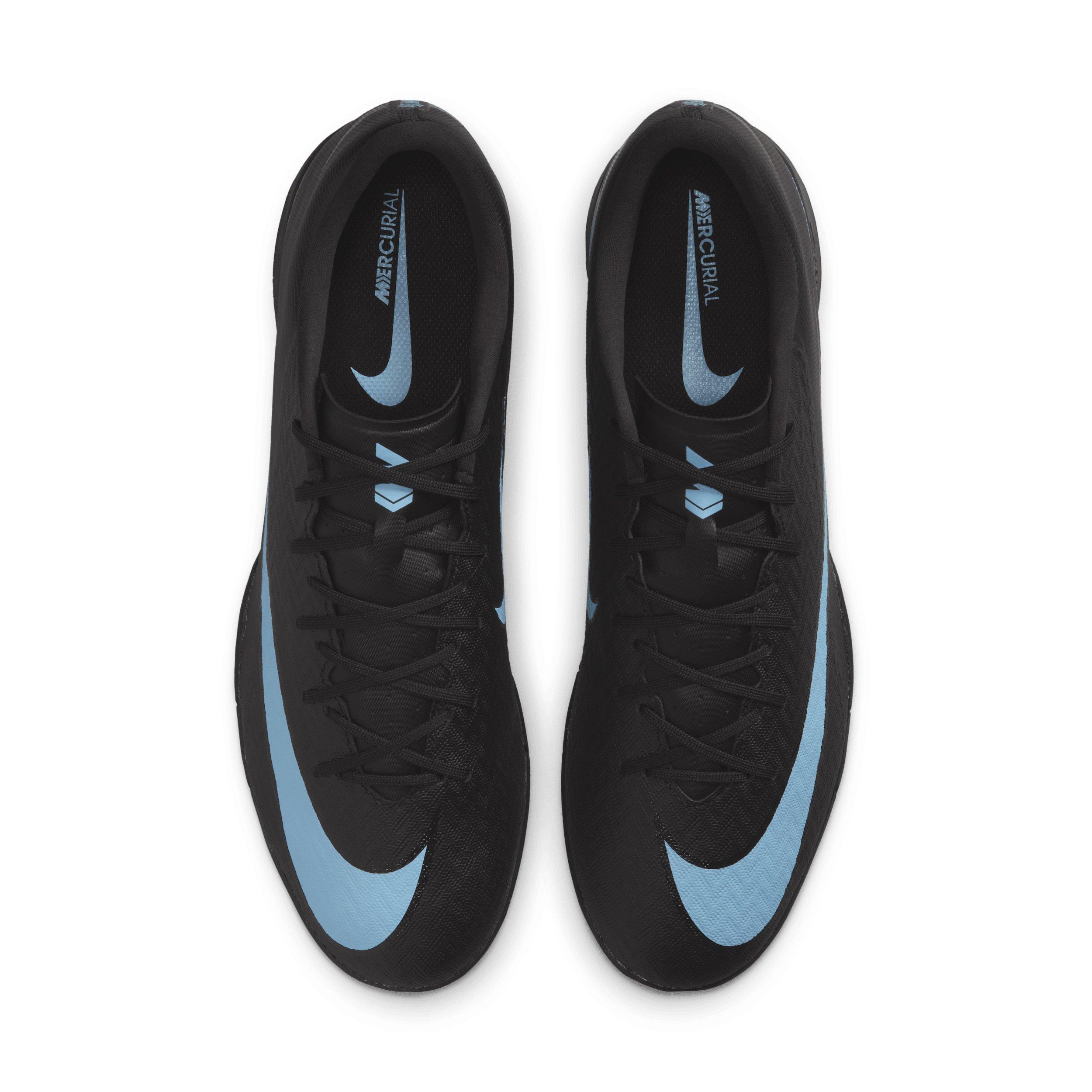 Nike Mercurial Vapor 16 Academy IC "Black/Ice Blue" Men's Soccer Shoe - BLACK/BLUE Thumbnail View 4