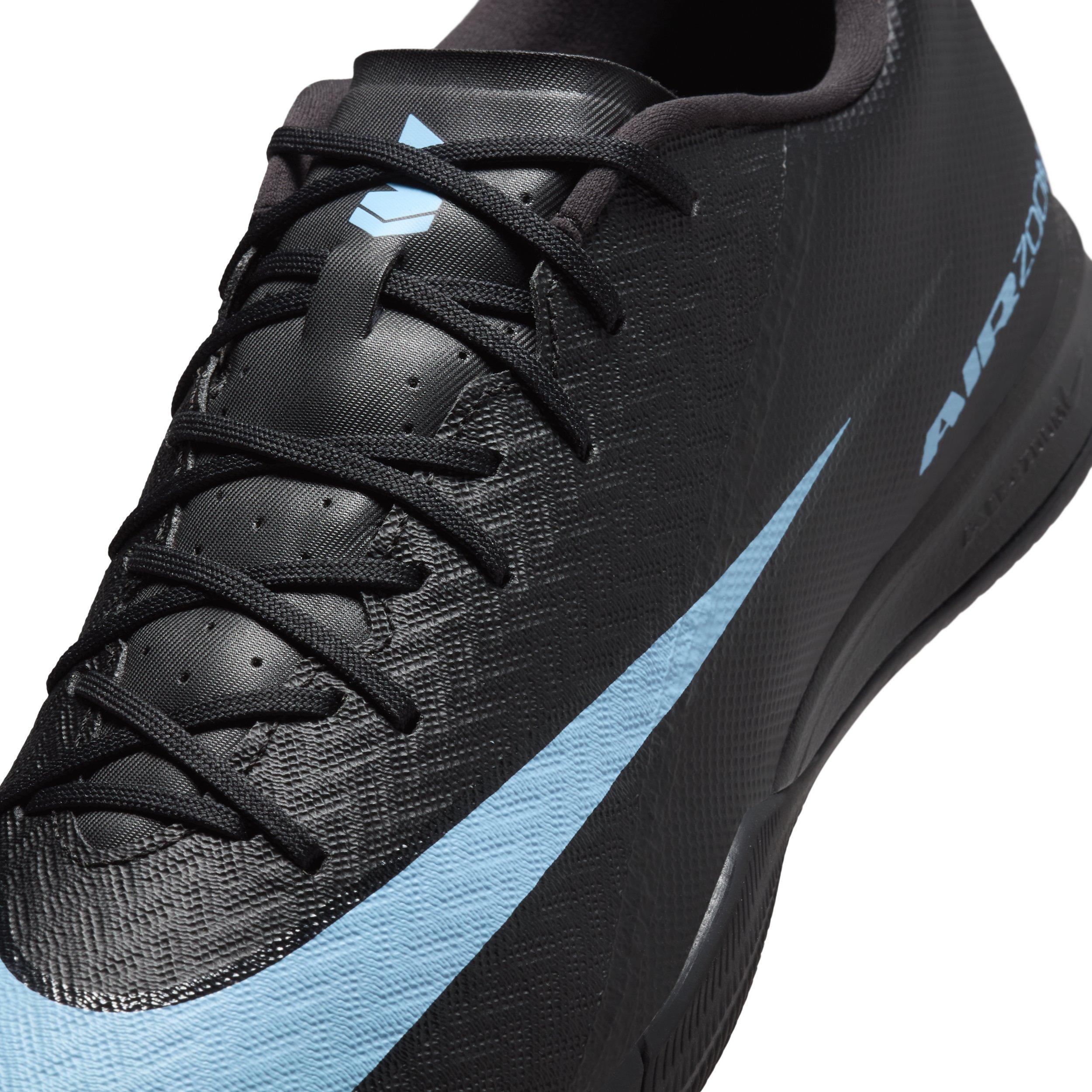 Nike Mercurial Vapor 16 Academy IC "Black/Ice Blue" Men's Soccer Shoe - BLACK/BLUE Thumbnail View 7