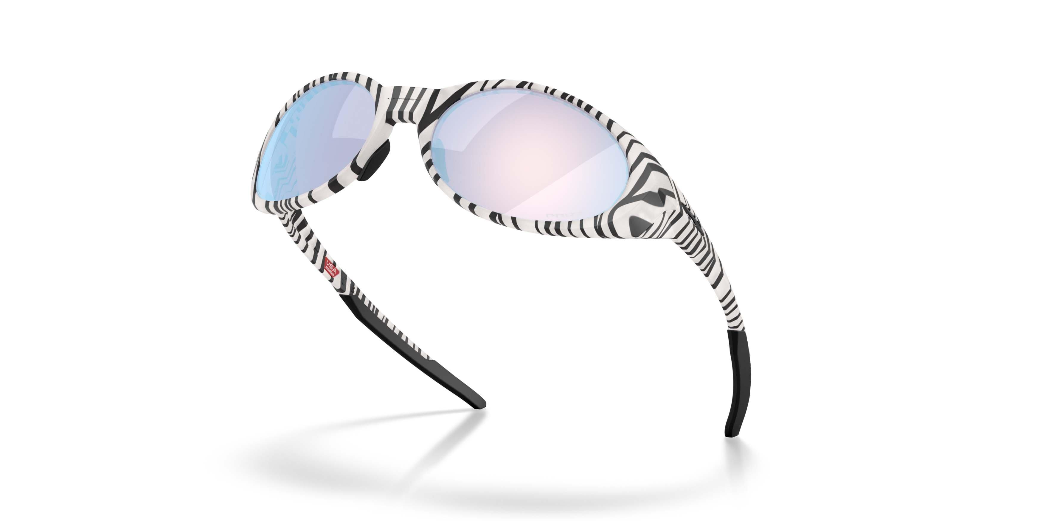 Oakley Eye Jacket Redux Prizm Snow Sapphire Sunglasses - Transparent Vapor Bengal - WHITE/BLACK