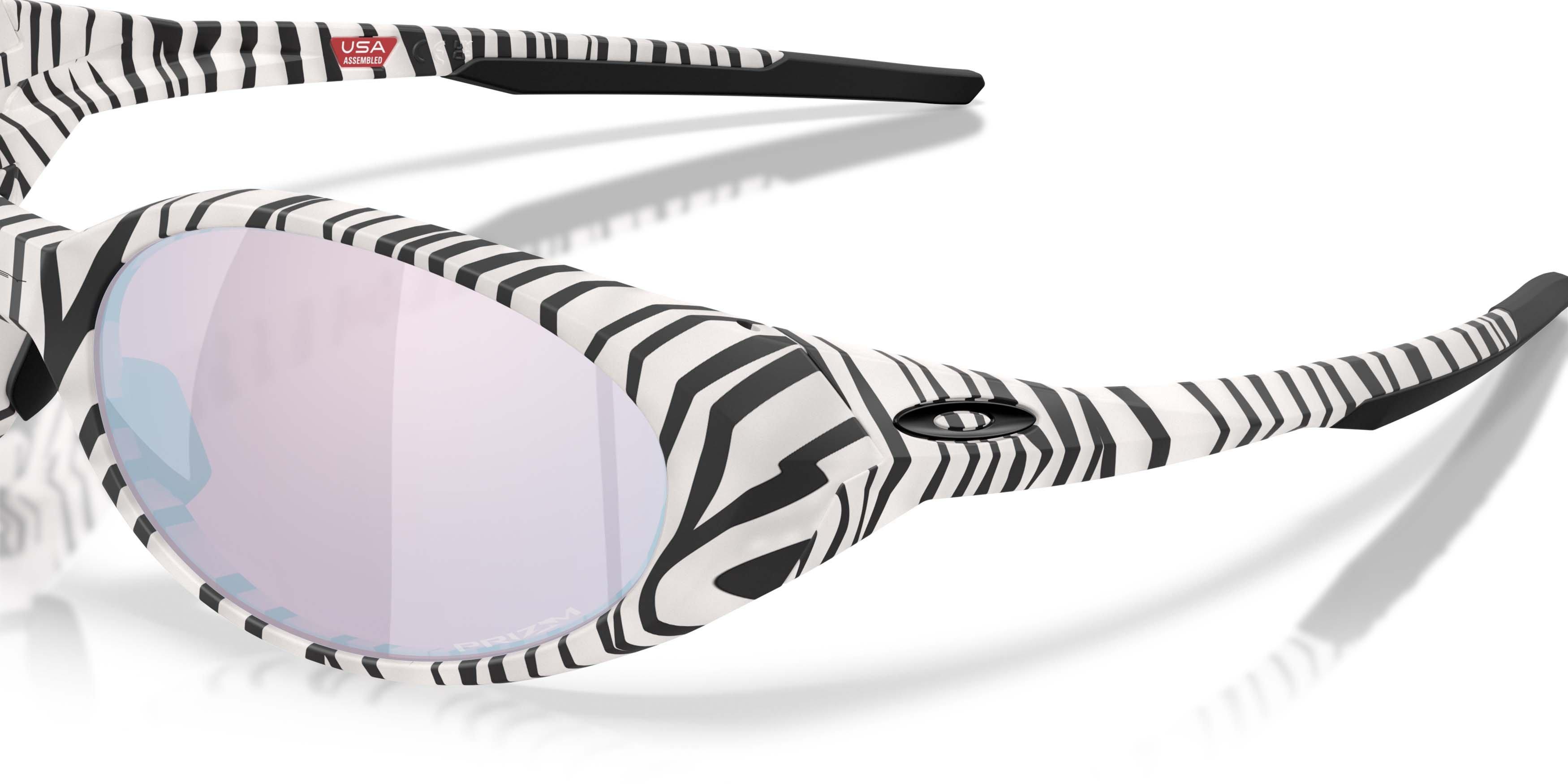 Oakley Eye Jacket Redux Prizm Snow Sapphire Sunglasses - Transparent Vapor Bengal - WHITE/BLACK