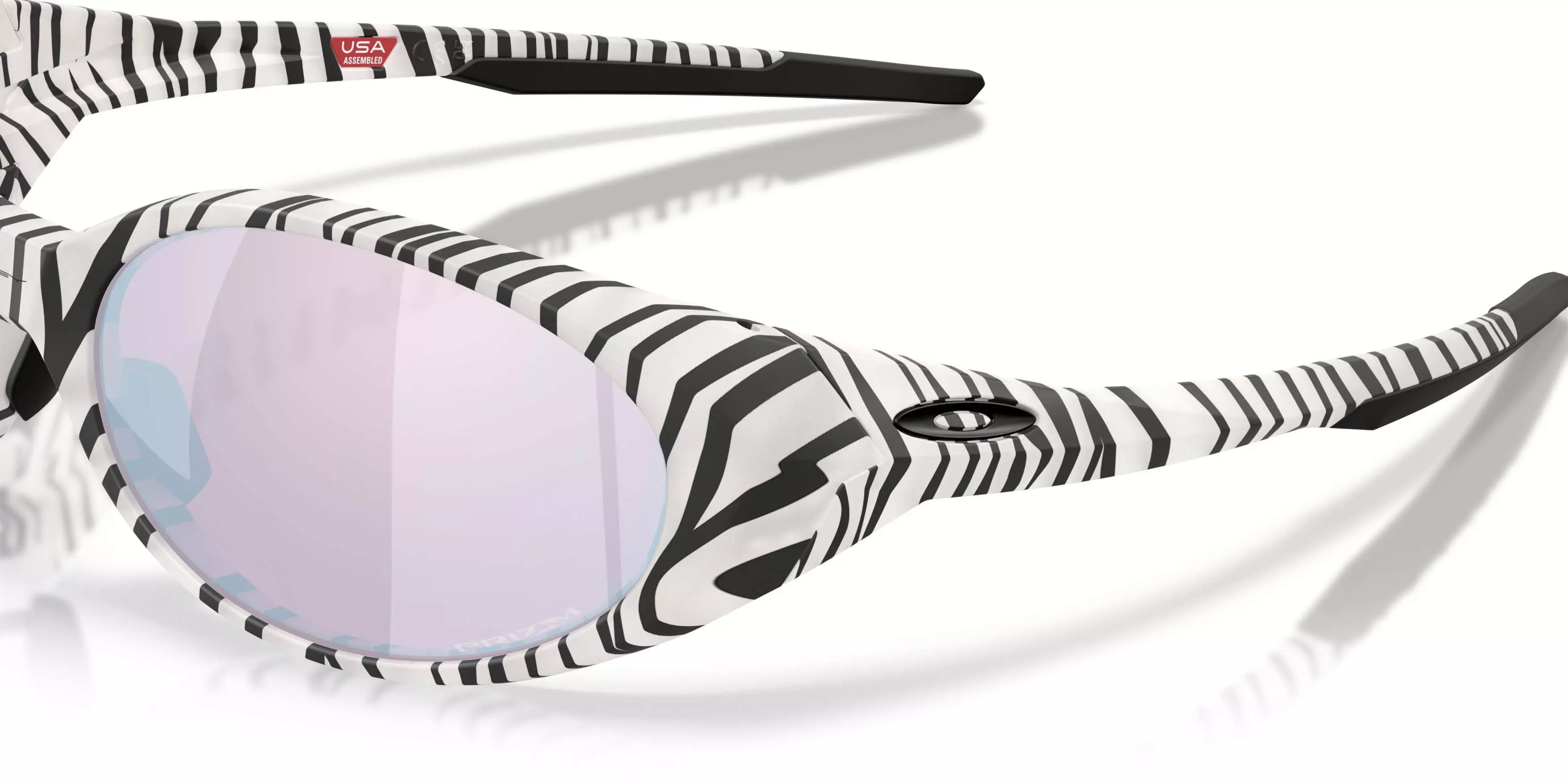 Oakley Eye Jacket Redux Prizm Snow Sapphire Sunglasses - Transparent Vapor Bengal - WHITE/BLACK