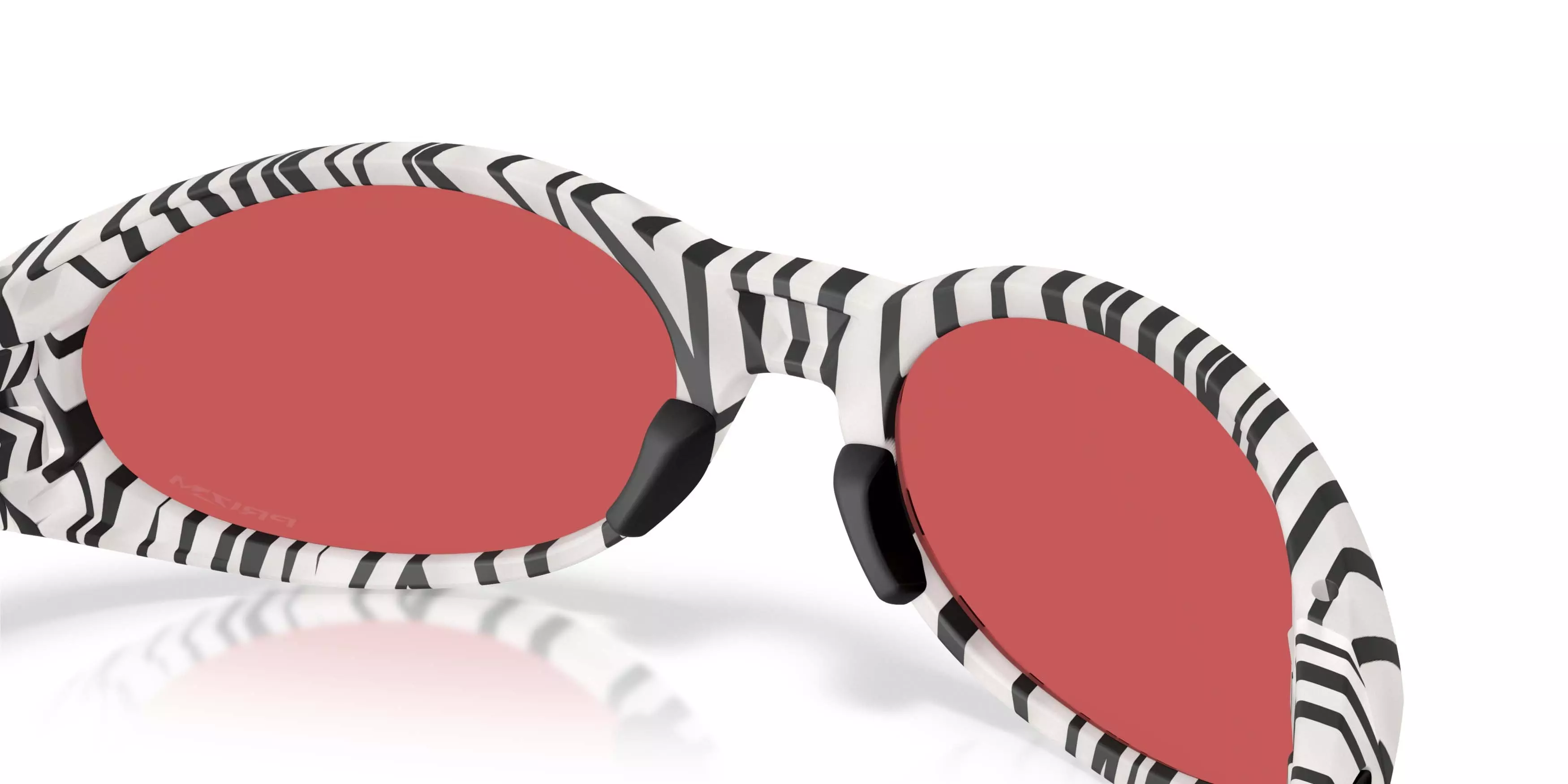 Oakley Eye Jacket Redux Prizm Snow Sapphire Sunglasses - Transparent Vapor Bengal - WHITE/BLACK