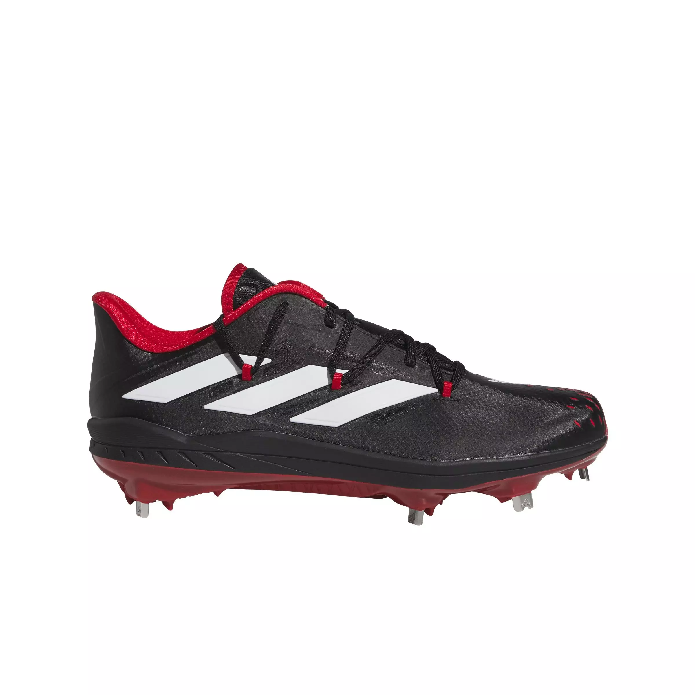 adidas adizero Afterburner 9 "Core Black/Ftwr White/Tep Orange" Men's Baseball Cleat - BLACK/WHITE/ORANGE