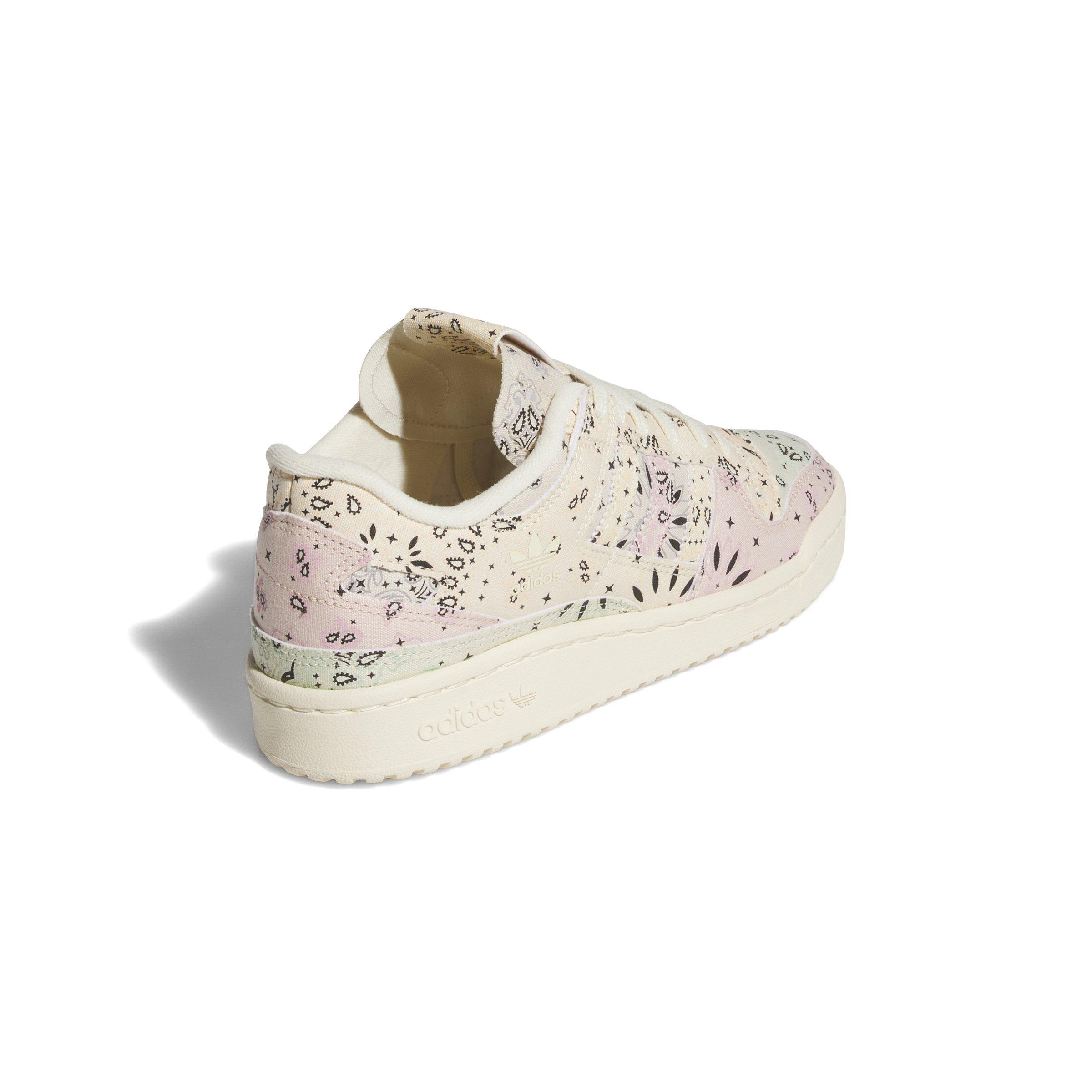 adidas Forum 84 Low CL "Warm Vanilla/Collegiate Gold/Ambient Blush" Women's Shoe - VANILLA/GOLD/BLUSH Thumbnail View 4