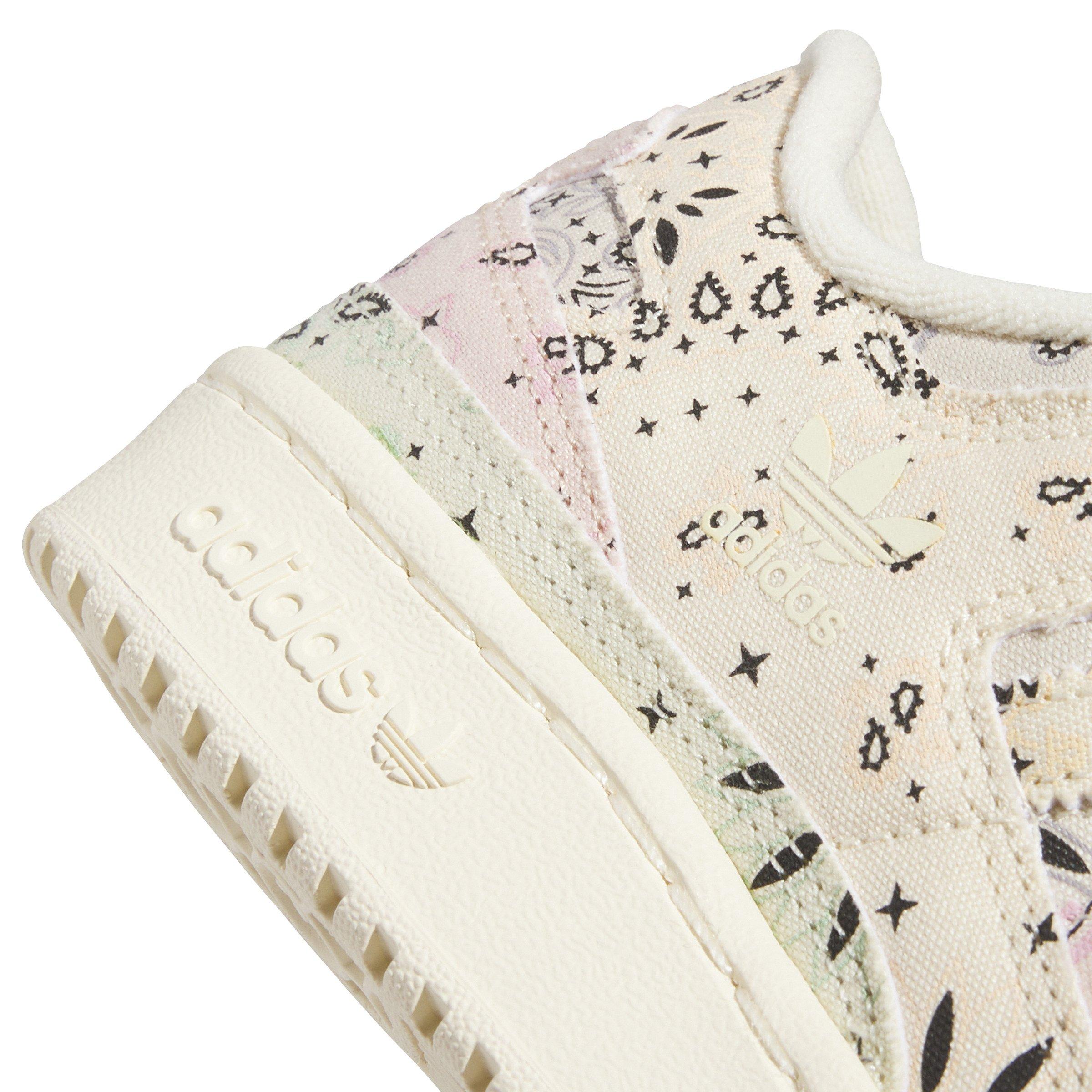 adidas Forum 84 Low CL "Warm Vanilla/Collegiate Gold/Ambient Blush" Women's Shoe - VANILLA/GOLD/BLUSH Thumbnail View 6