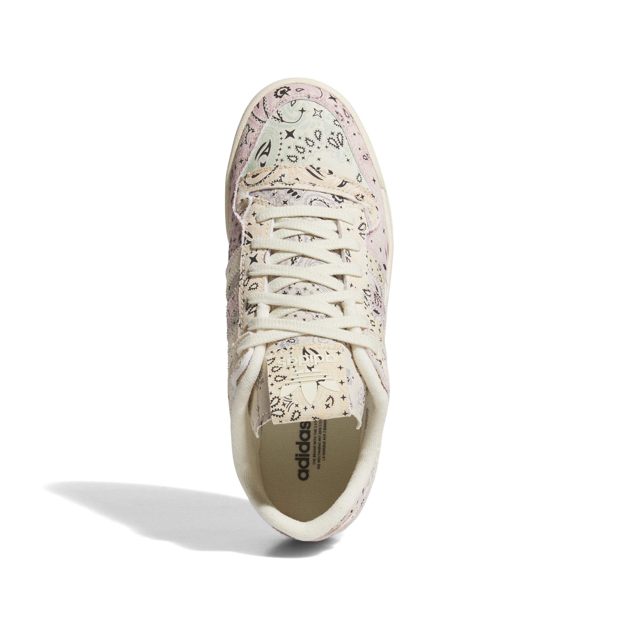 adidas Forum 84 Low CL "Warm Vanilla/Collegiate Gold/Ambient Blush" Women's Shoe - VANILLA/GOLD/BLUSH Thumbnail View 7
