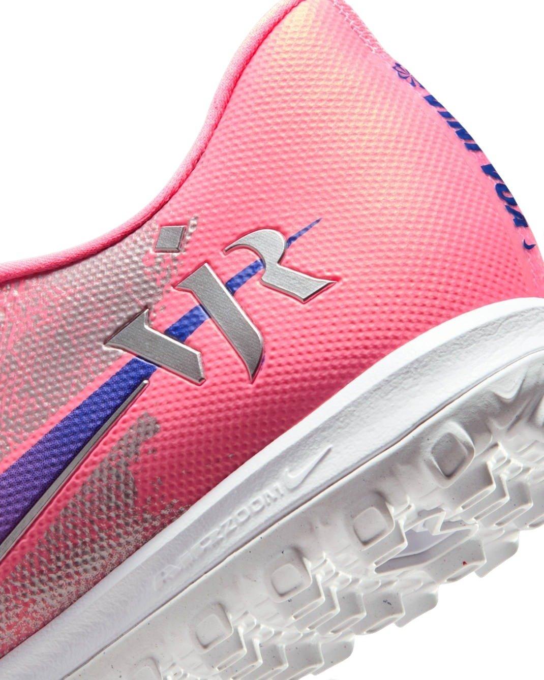 Nike Mercurial Vapor 16 Academy "Vini Jr." "Sunset Pulse/Old Royal" Turf Low-Top Men's Soccer Cleat - PINK/PURPLE Thumbnail View 7