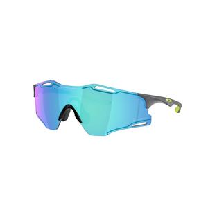 Oakley Cyber Zero Prizm Sapphire Sunglasses - Matte Carbon - GREY/BLUE