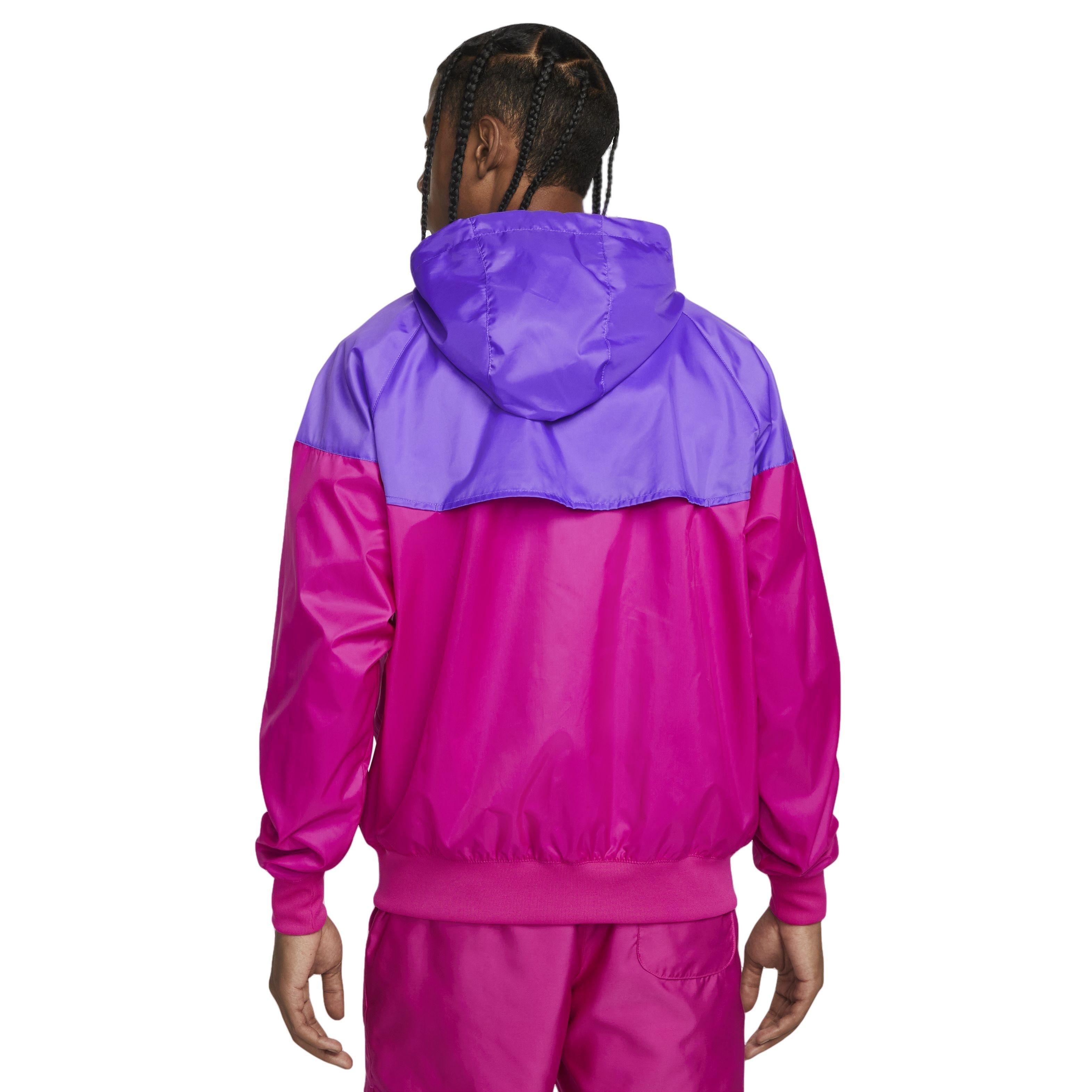 Nike windrunner hooded jacket best sale space purple