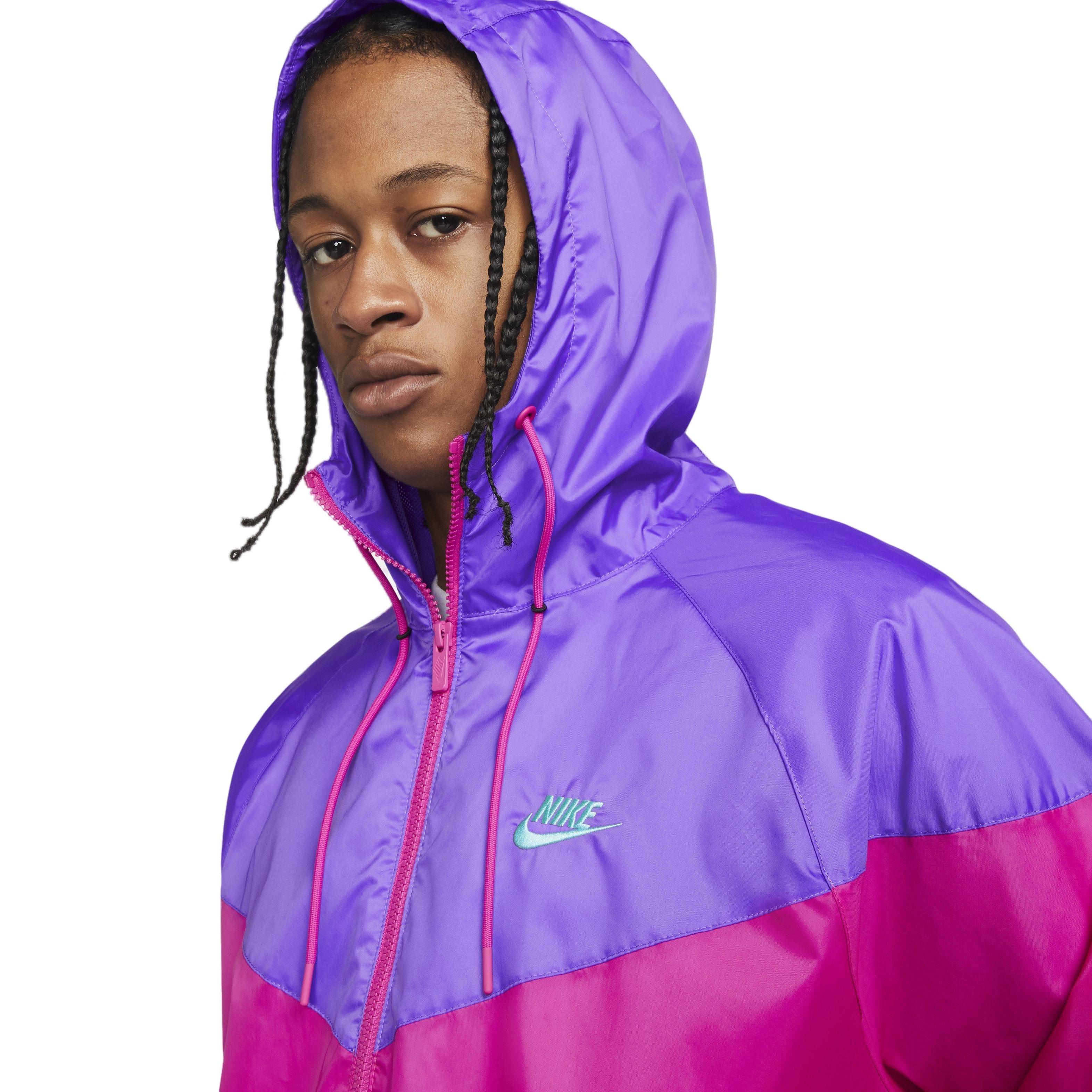 Nike windrunner hooded jacket space outlet purple