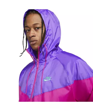 Luna patrocinador Idear Nike Men's Sportswear Woven Lined Windrunner Hooded Jacket-Purple