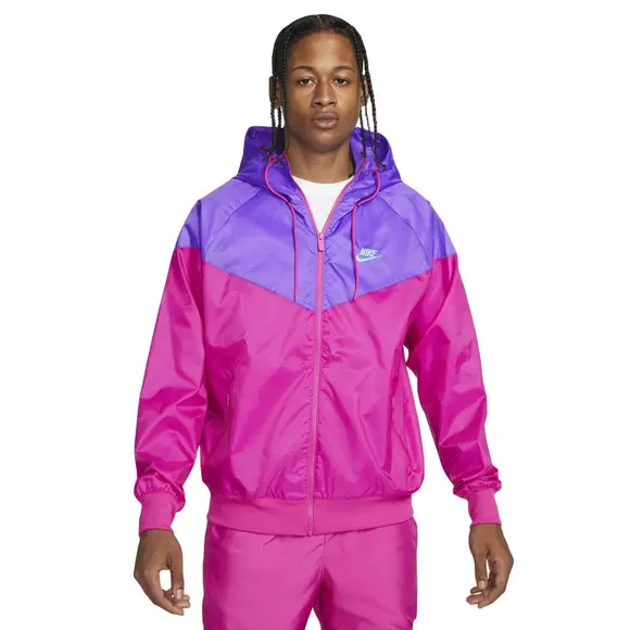 licht vergelijking Percentage Nike Men's Sportswear Woven Lined Windrunner Hooded Jacket-Purple