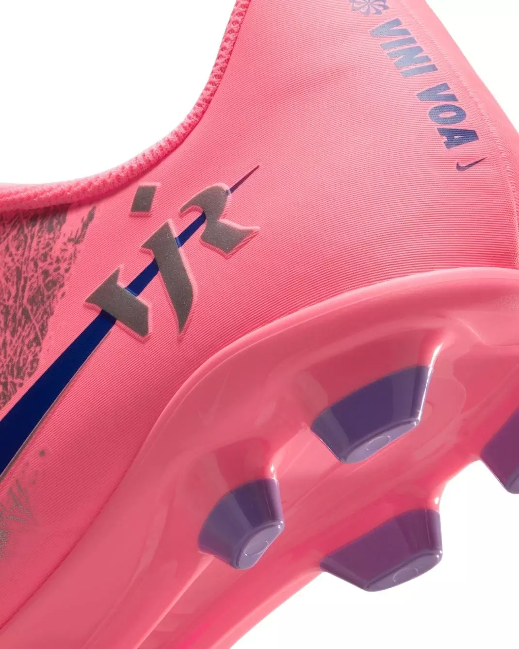 Nike Mercurial Vapor 16 Club "Vini Jr." MG Low-Top "Sunset Pulse/Old Royal" Men's Soccer Cleat - PINK/PURPLE