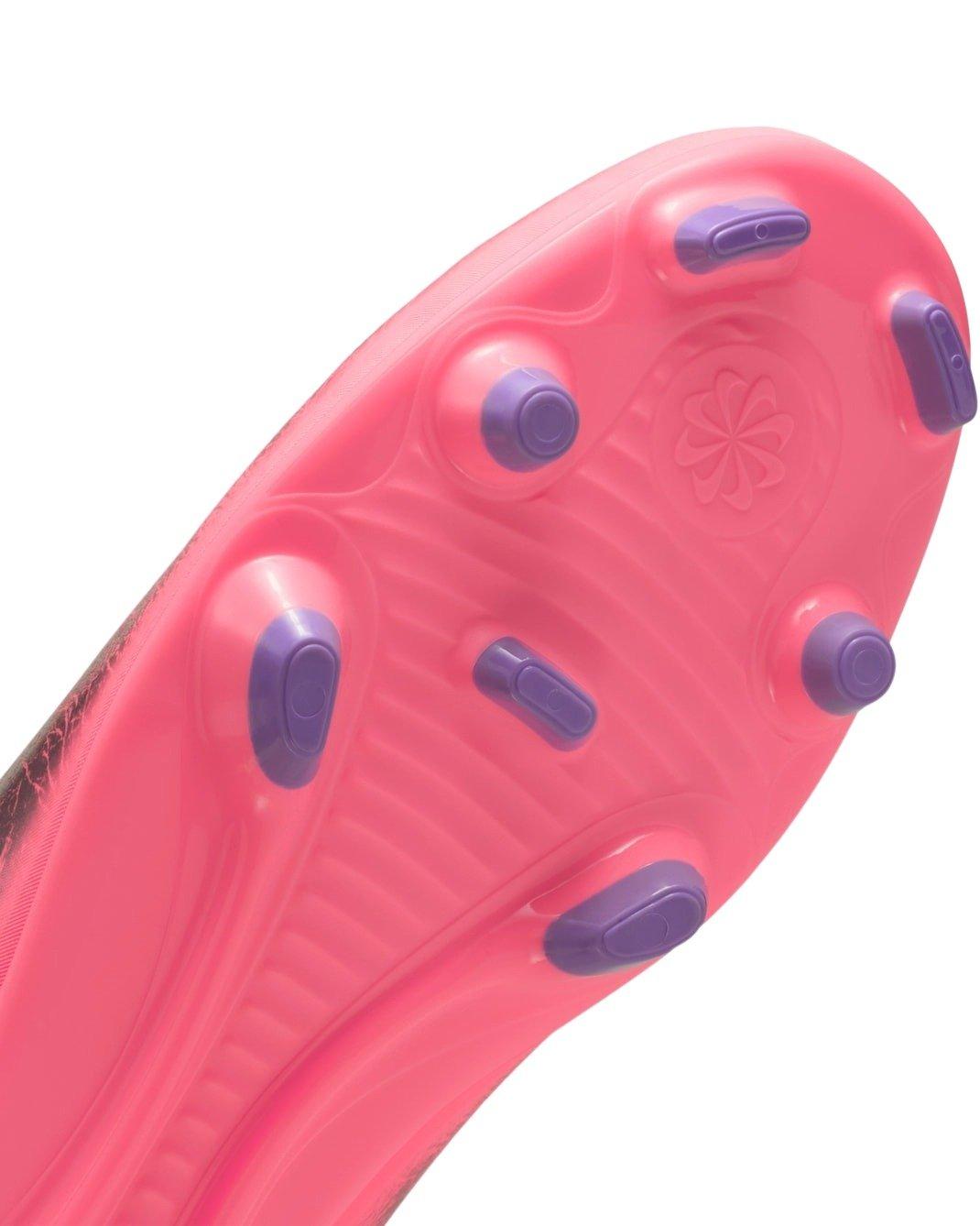 Nike Mercurial Vapor 16 Club "Vini Jr." MG Low-Top "Sunset Pulse/Old Royal" Men's Soccer Cleat - PINK/PURPLE Thumbnail View 8