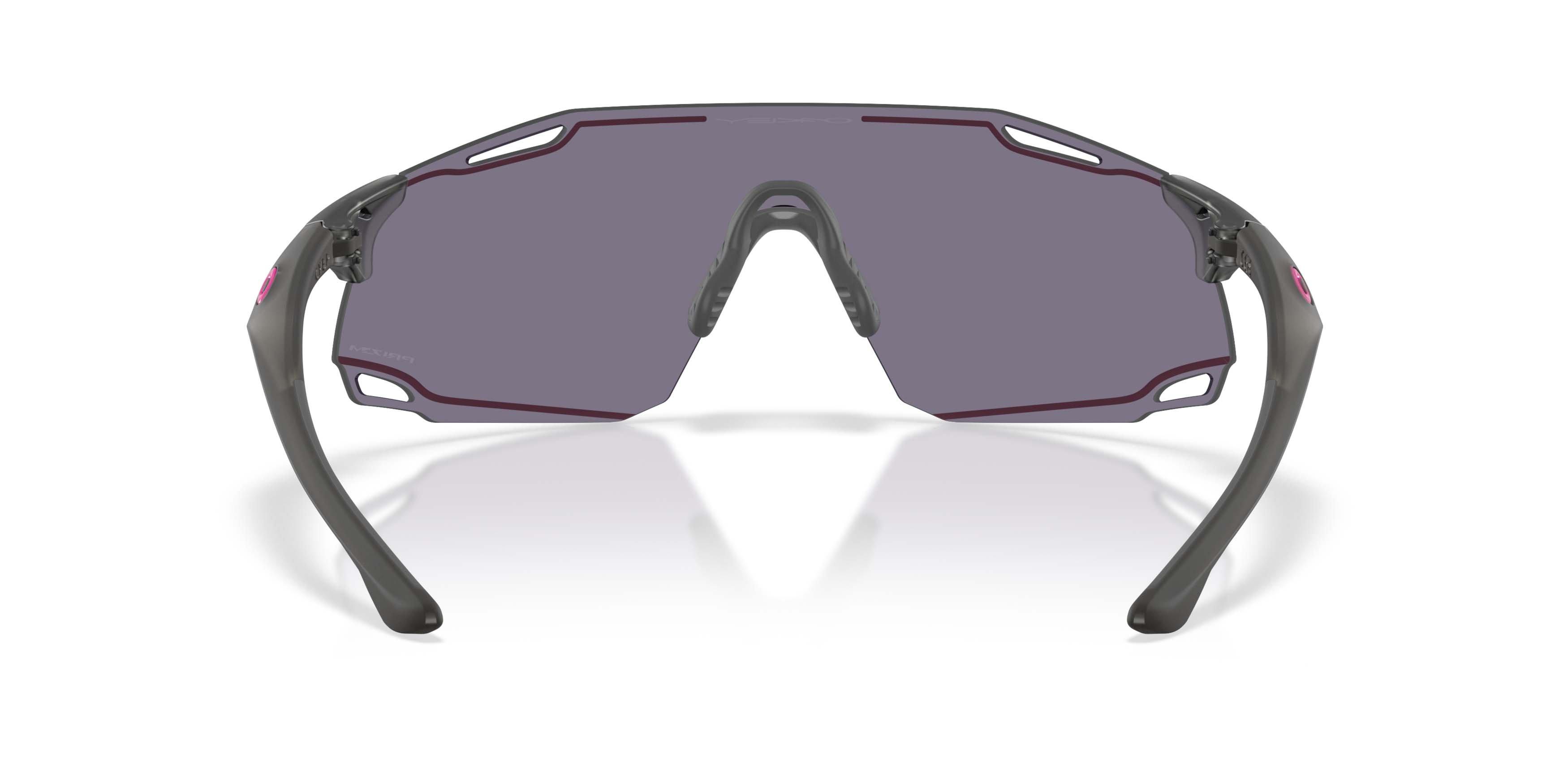 Oakley Cybr Dyno Smoke Prizm Grey Sunglasses - Matte Grey - GREY/PINK