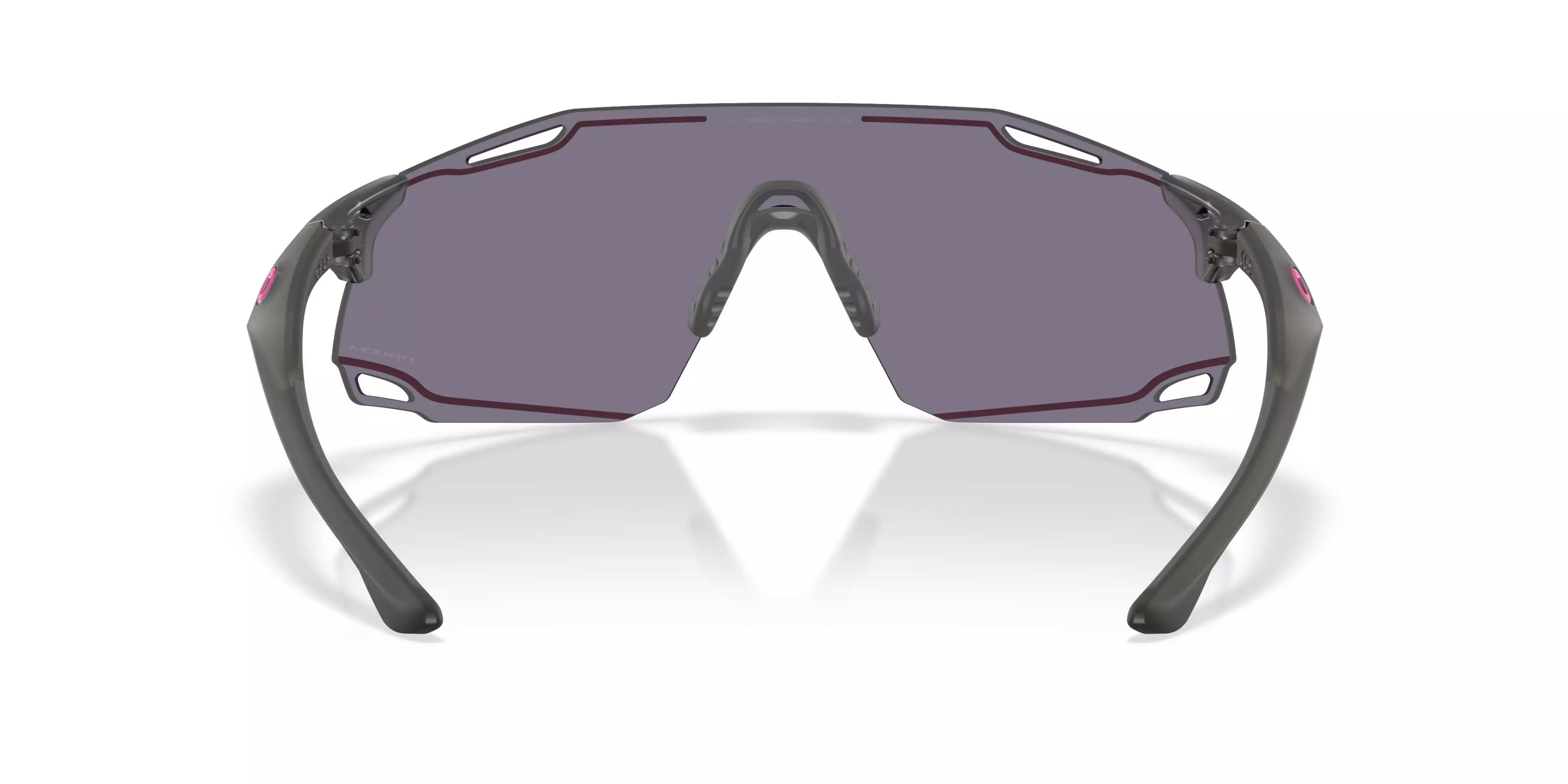 Oakley Cybr Dyno Smoke Prizm Grey Sunglasses - Matte Grey - GREY/PINK